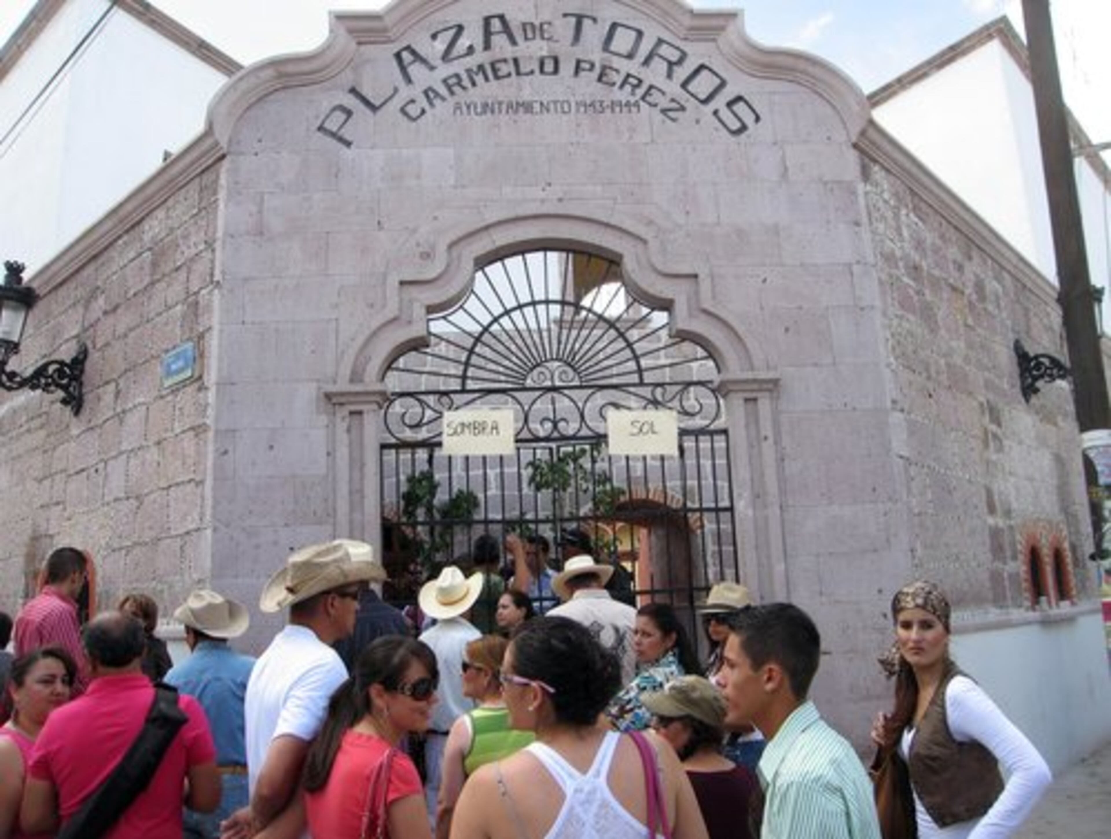 Aficionados wait in line outside the bullring in San Miguel El Alto, a ranching town in Mexico's Jalisco state.