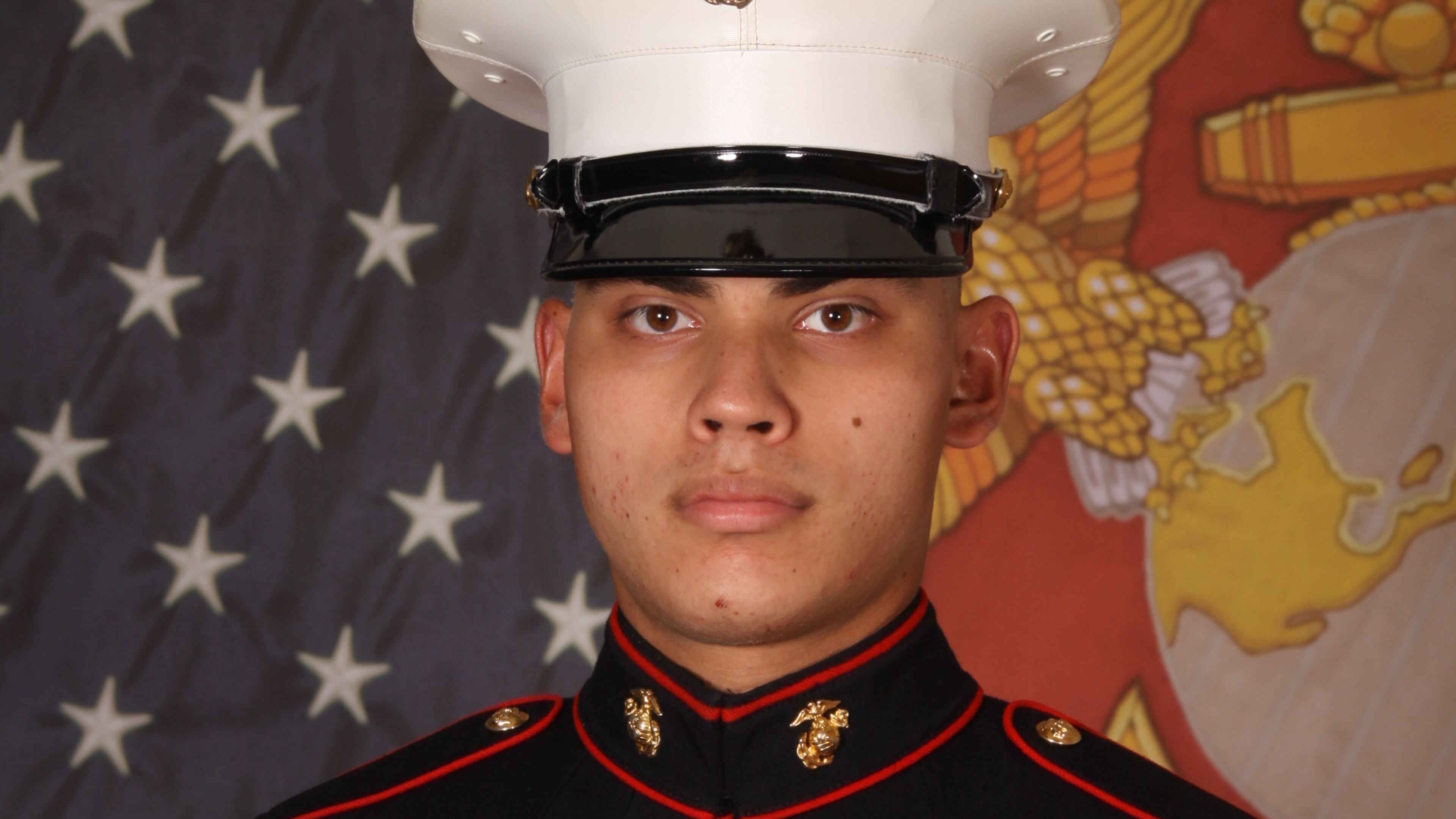 U.S. Marine Corps Lance Cpl. Jonathan E. Gierke poses for a recruit training graduation photo at Marine Corps Recruit Depot Parris Island, South Carolina, May 18, 2021. Lance Cpl. Gierke, 19, from Lawrenceville, Georgia, was a landing support specialist with Combat Logistics Battalion 24, Combat Logistics Regiment 2, 2nd Marine Logistics Group. He was pronounced dead by a competent medical authority at the scene of a tactical vehicle mishap on January 19, 2022. Photo courtesy of MCCS Recruit Photo at Marine Corps Recruit Depot Parris Island, South Carolina.