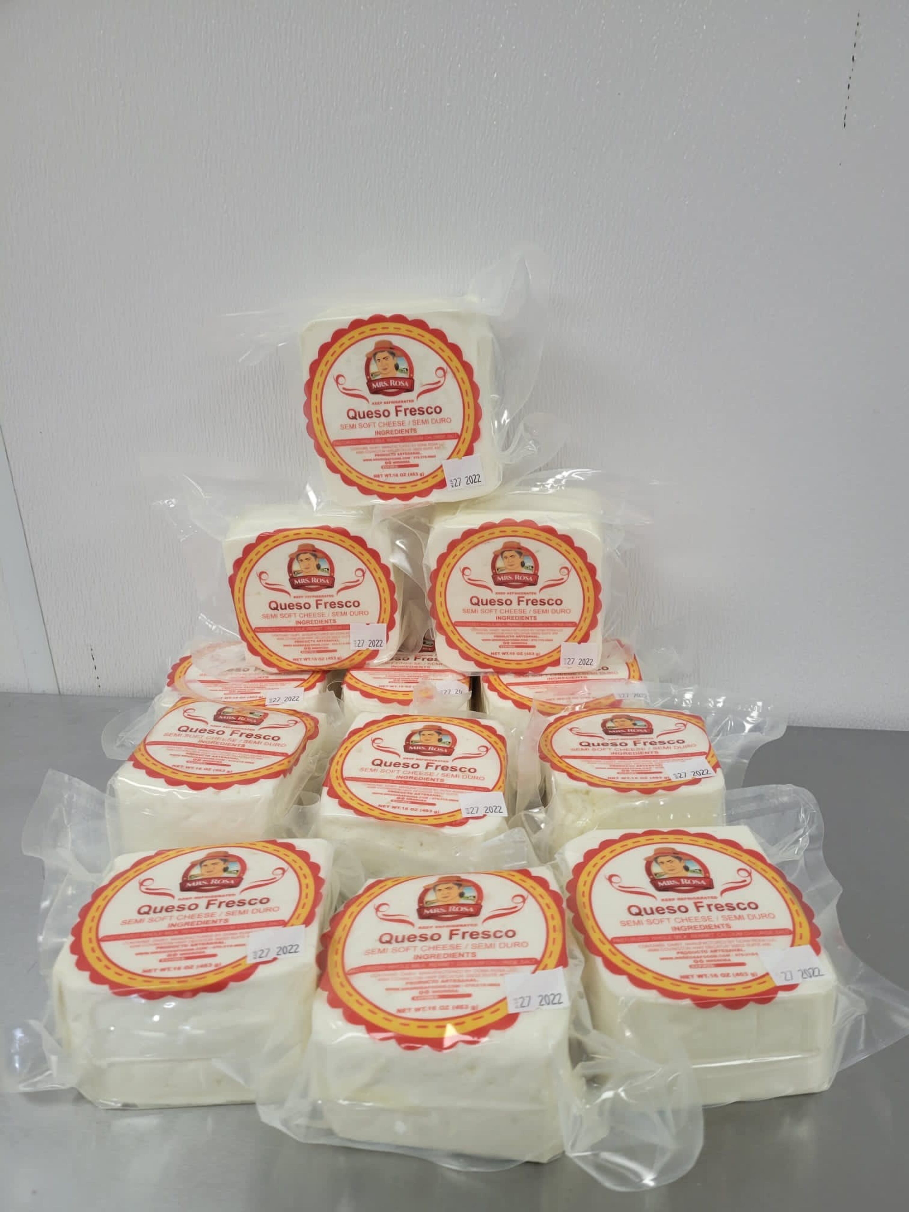 Fresh Venezuelan cheeses from Mrs. Rosa. Courtesy of Mrs. Rosa