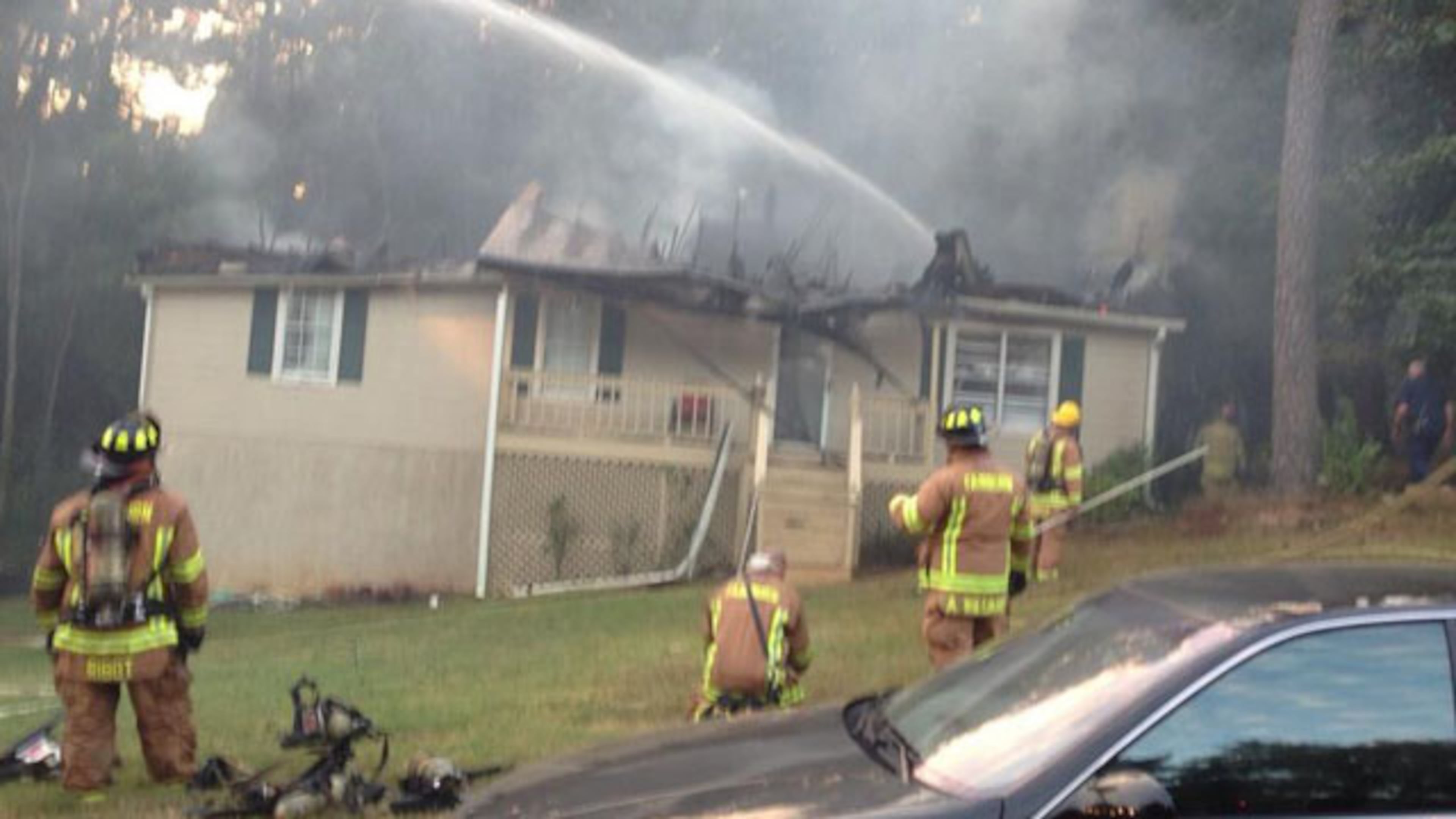 The childhood home of NFL star Eric Berry went up in flames Thursday night in Fairburn.
