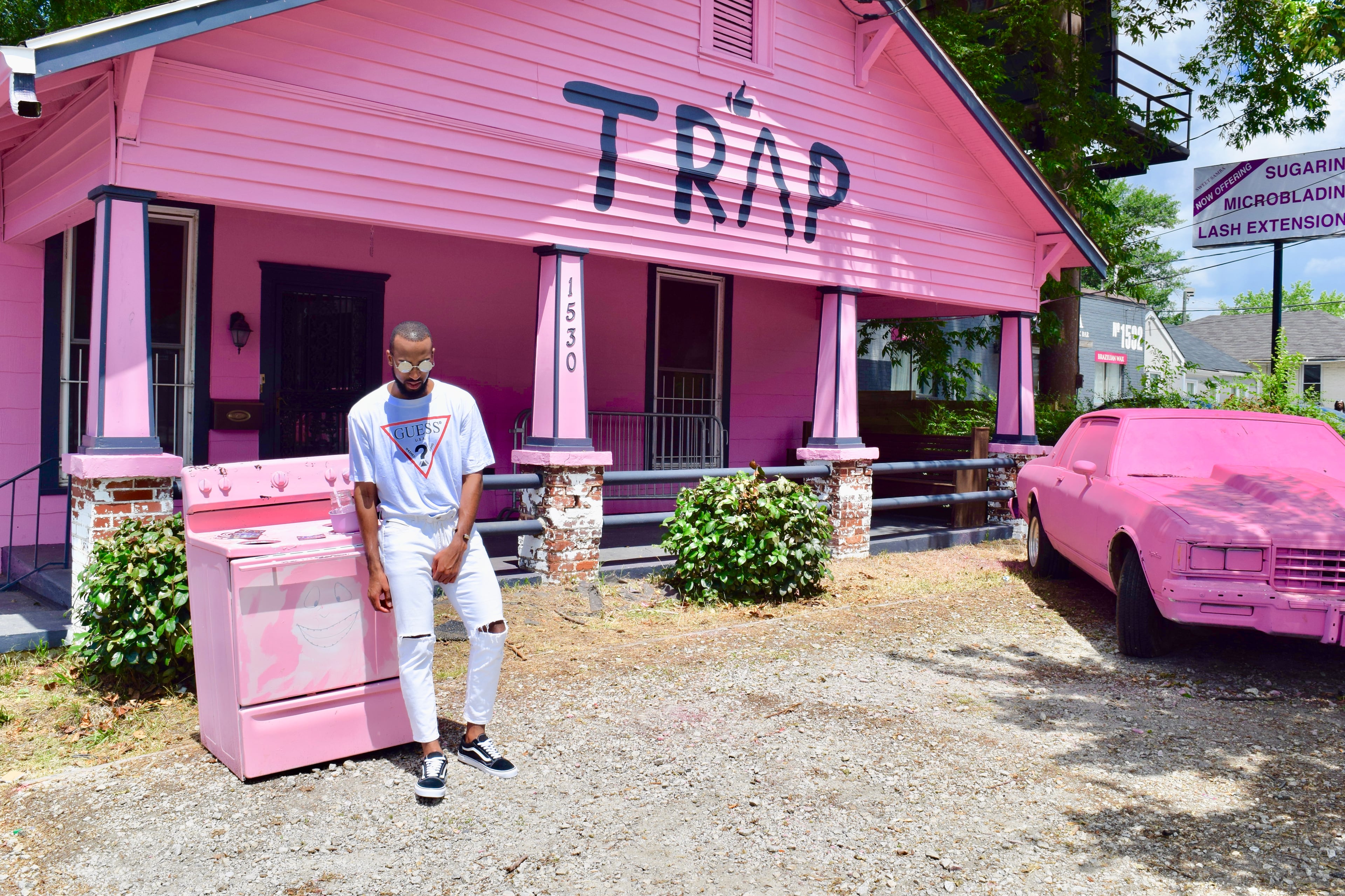 Atlanta's newest landmark, dubbed the Pink Trap House, has caught the attention of people all over the city, thanks to rapper 2 Chainz.