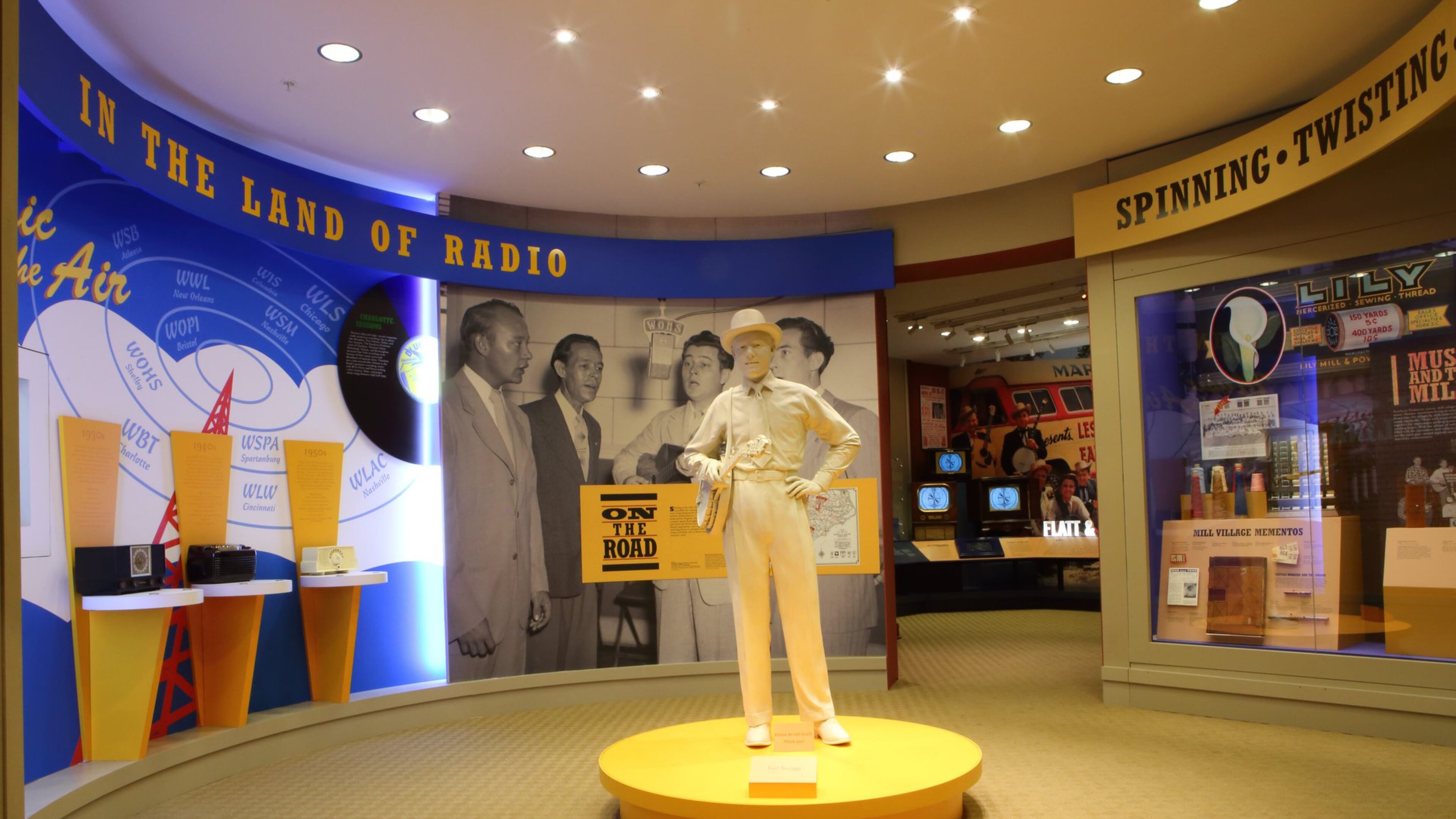 Earl Scruggs of Cleveland County perfected the art of three-finger banjo plucking. He’s remembered in this center that highlights his contributions and spotlights others who have made their mark on American music. CONTRIBUTED BY: Visitnc.com.