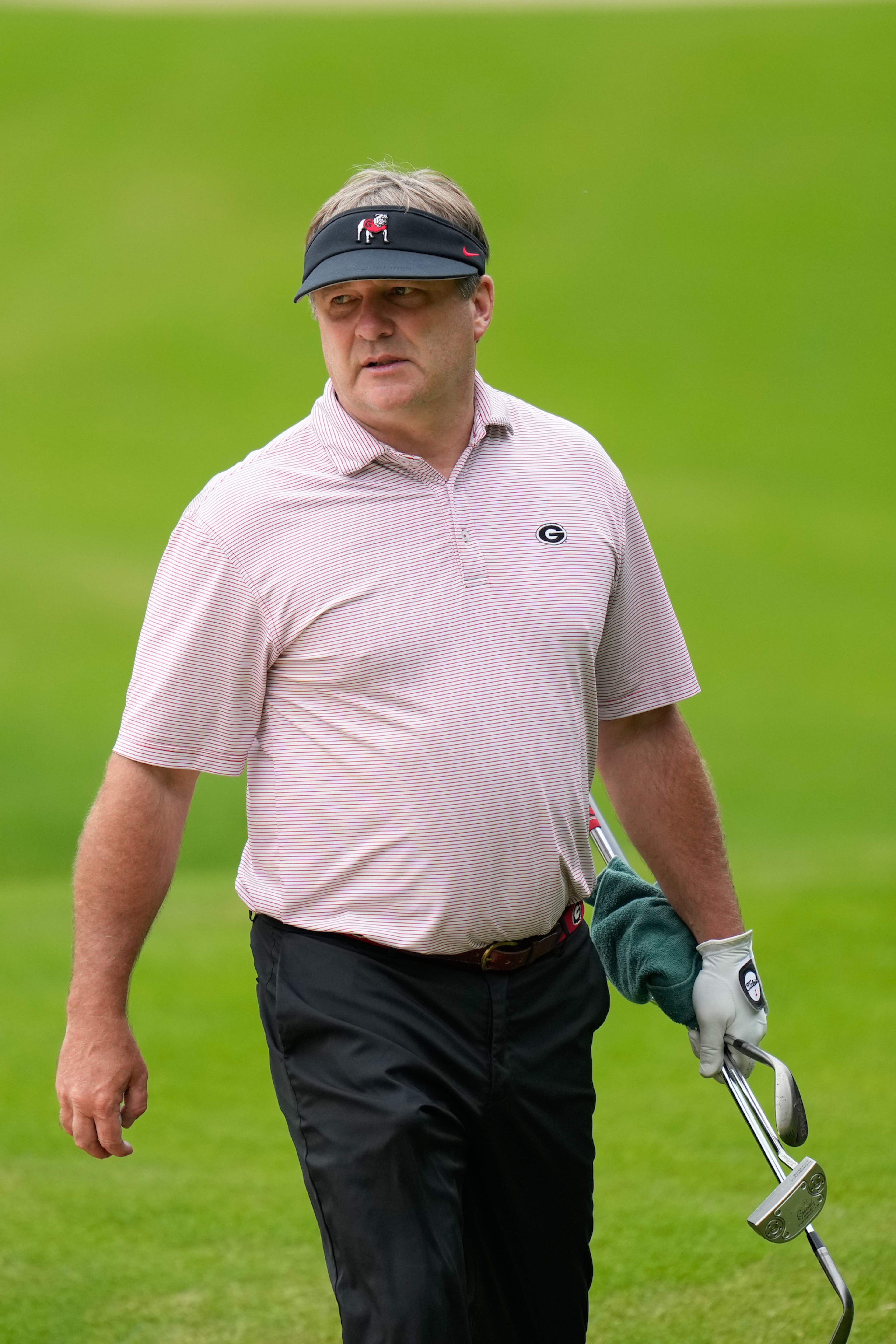 Georgia coach Kirby Smart represented the Bulldogs in the 17th annual Southern Company Peach Bowl Challenge charity golf tournament at Reynolds Lake Oconee in Greensboro, Ga. Photos by Paul Abell