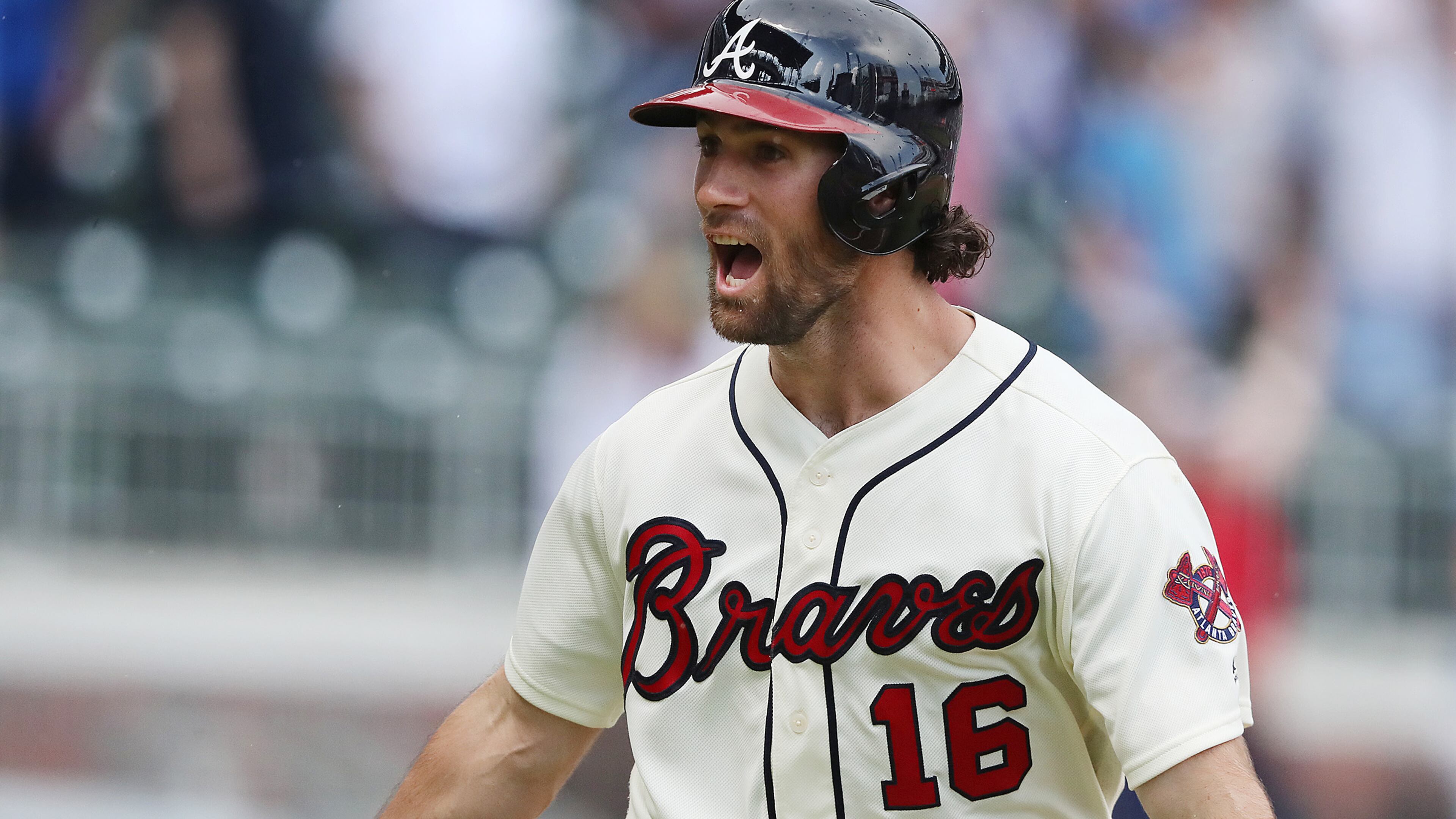 Atlanta Braves Charlie Culberson hits a walk-off home run to beat the Washington Nationals, 4-2, Sunday, June 3, 2018, in Atlanta.