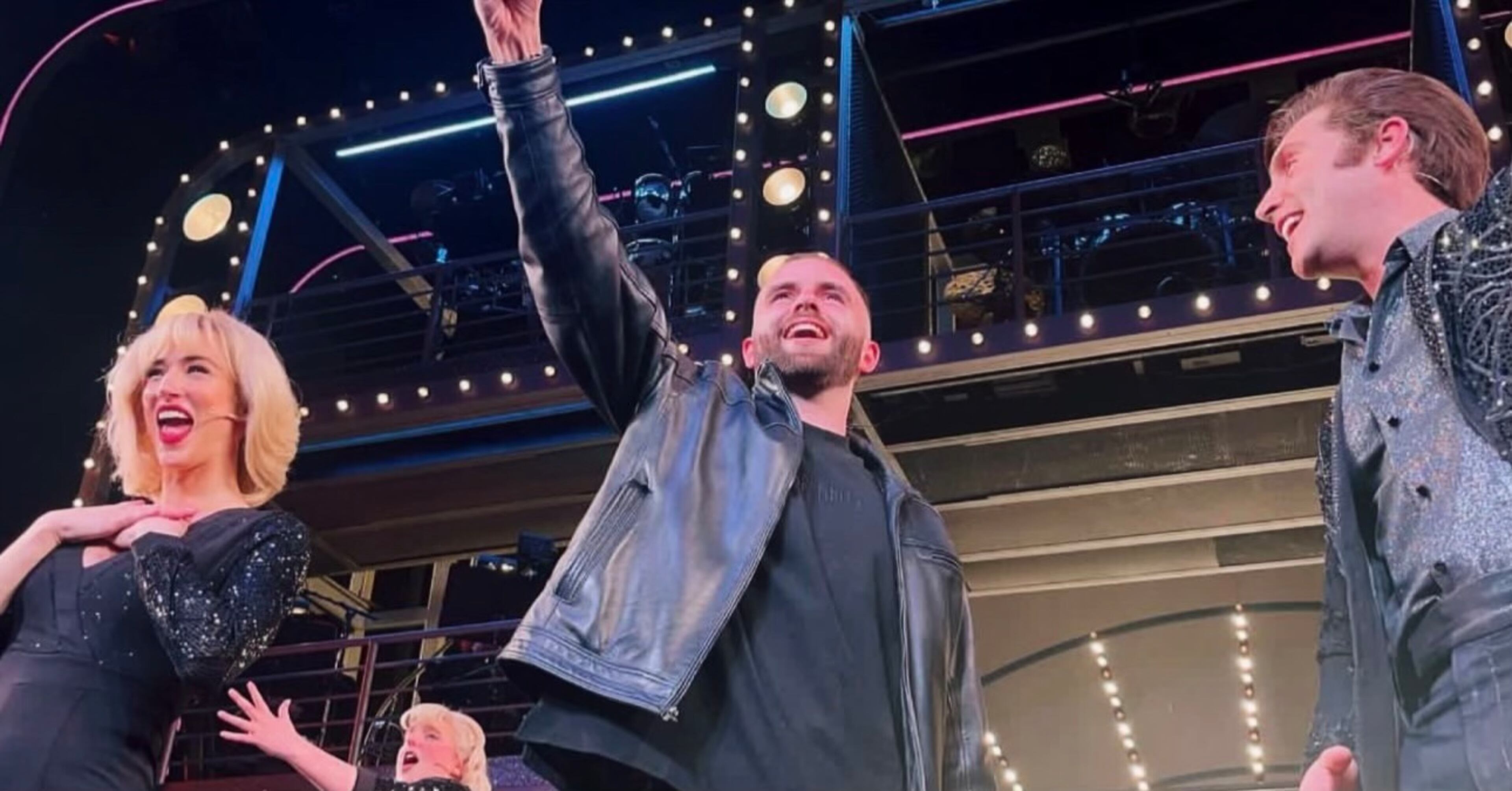 After appearing in season two of Netflix's "Love on the Spectrum," Connor Tomlinson (center), of Cumming, was invited to participate in the finale of "A Beautiful Noise" on Broadway.
(Courtesy of Lise Smith)