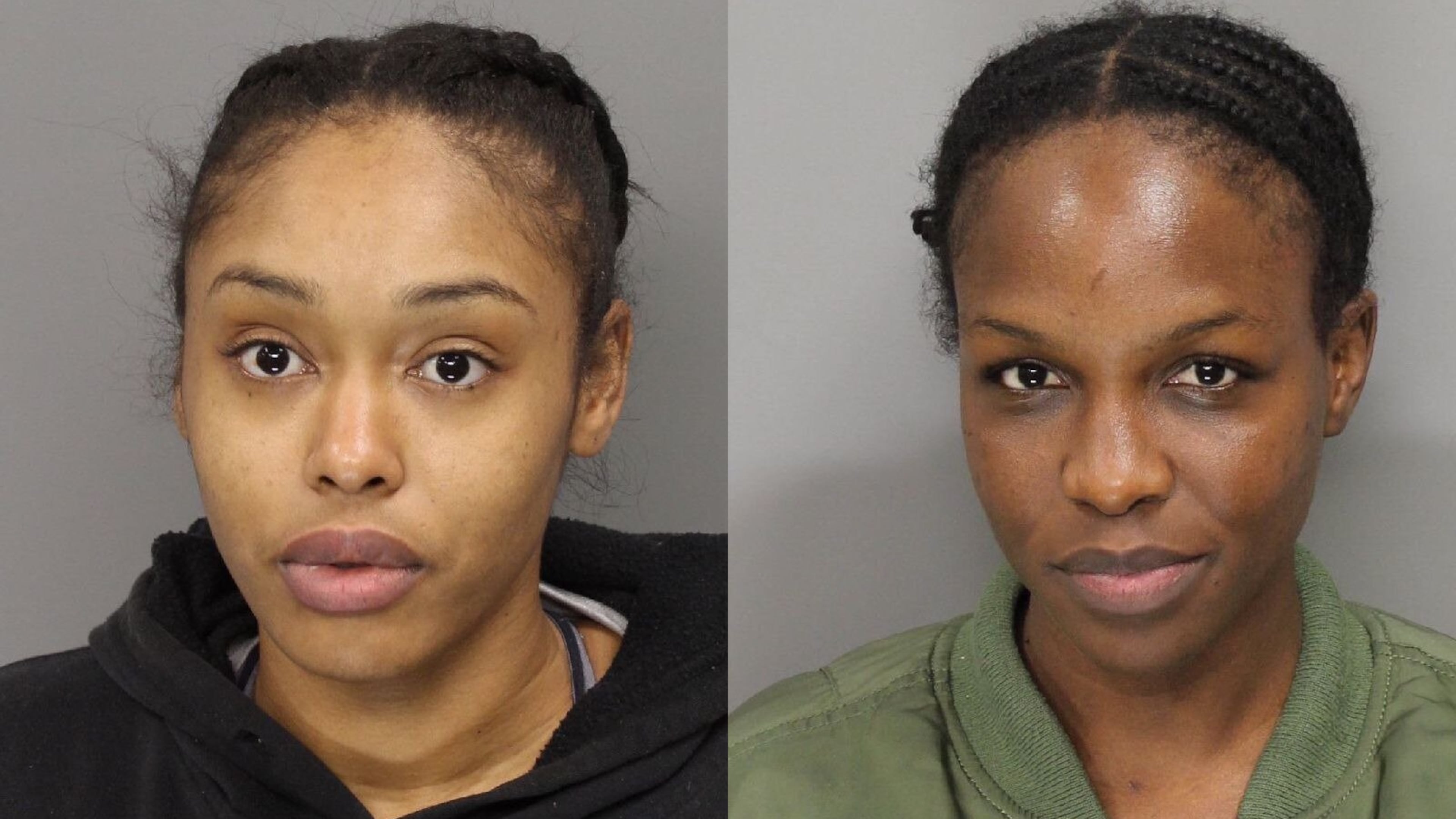 Savon Fullington-Goodrich, left, and Samantha Myles were arrested after Cobb police found fentanyl, ecstasy and pill presses inside an unincorporated Acworth home.