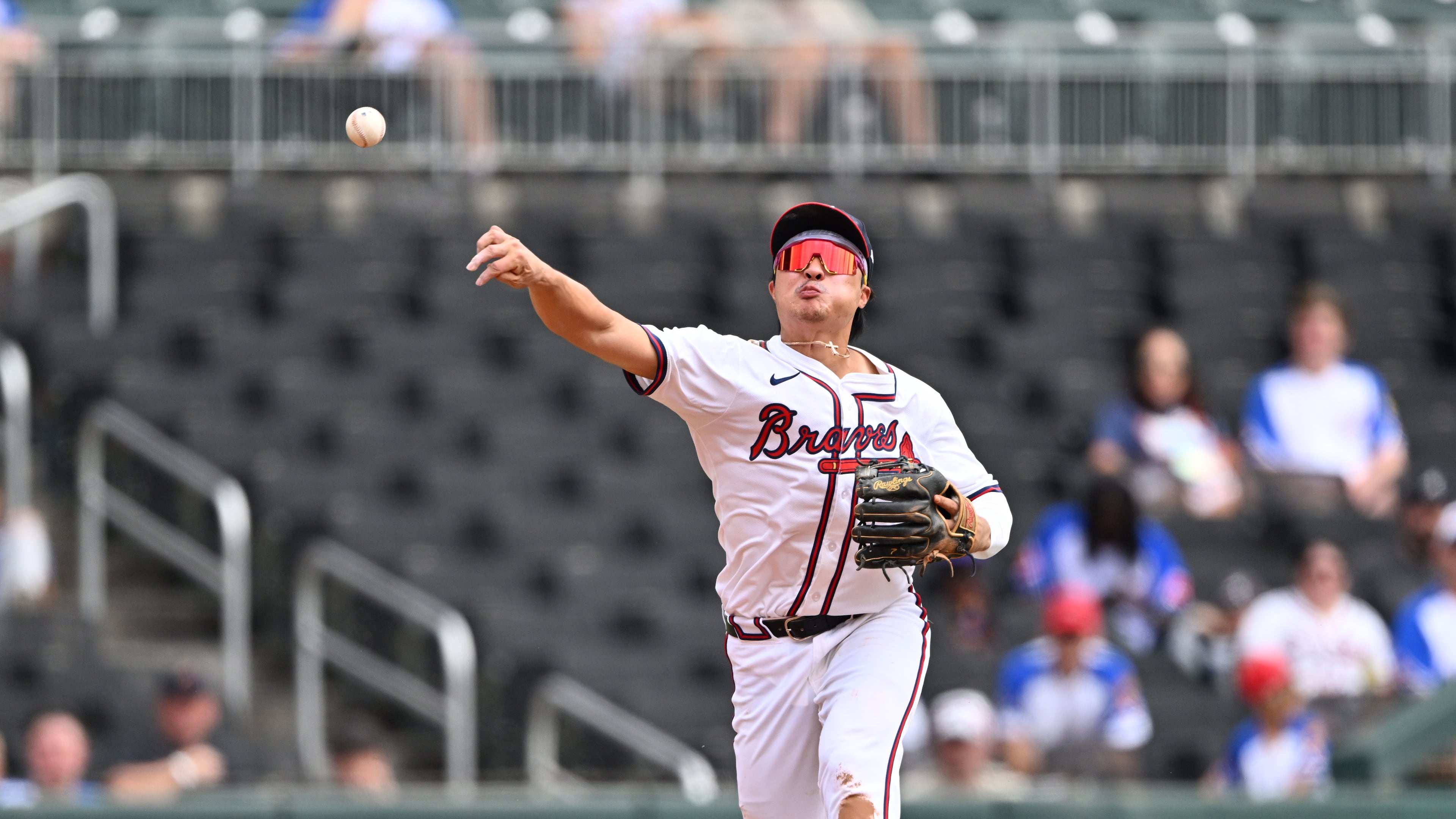 Atlanta Braves shortstop Ha-Seong Kim will decide on his player option in the days after the World Series. (Hyosub Shin/AJC)
