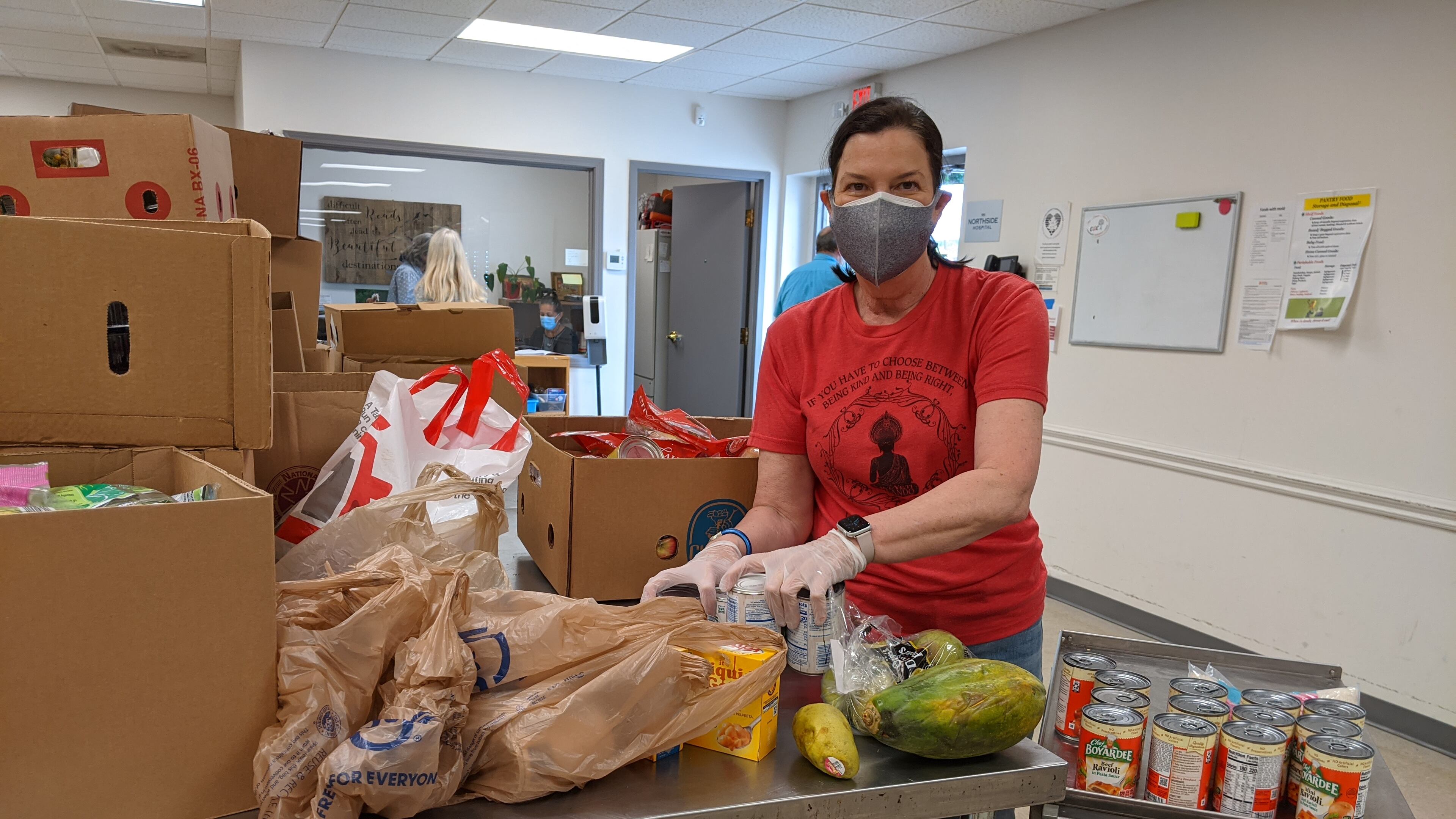 Community Assistance Center works to prevent homelessness, alleviate hunger and promote self-sufficiency. One of its services includes a food pantry, which is supported by community volunteers. Courtesy of Community Assistance Center