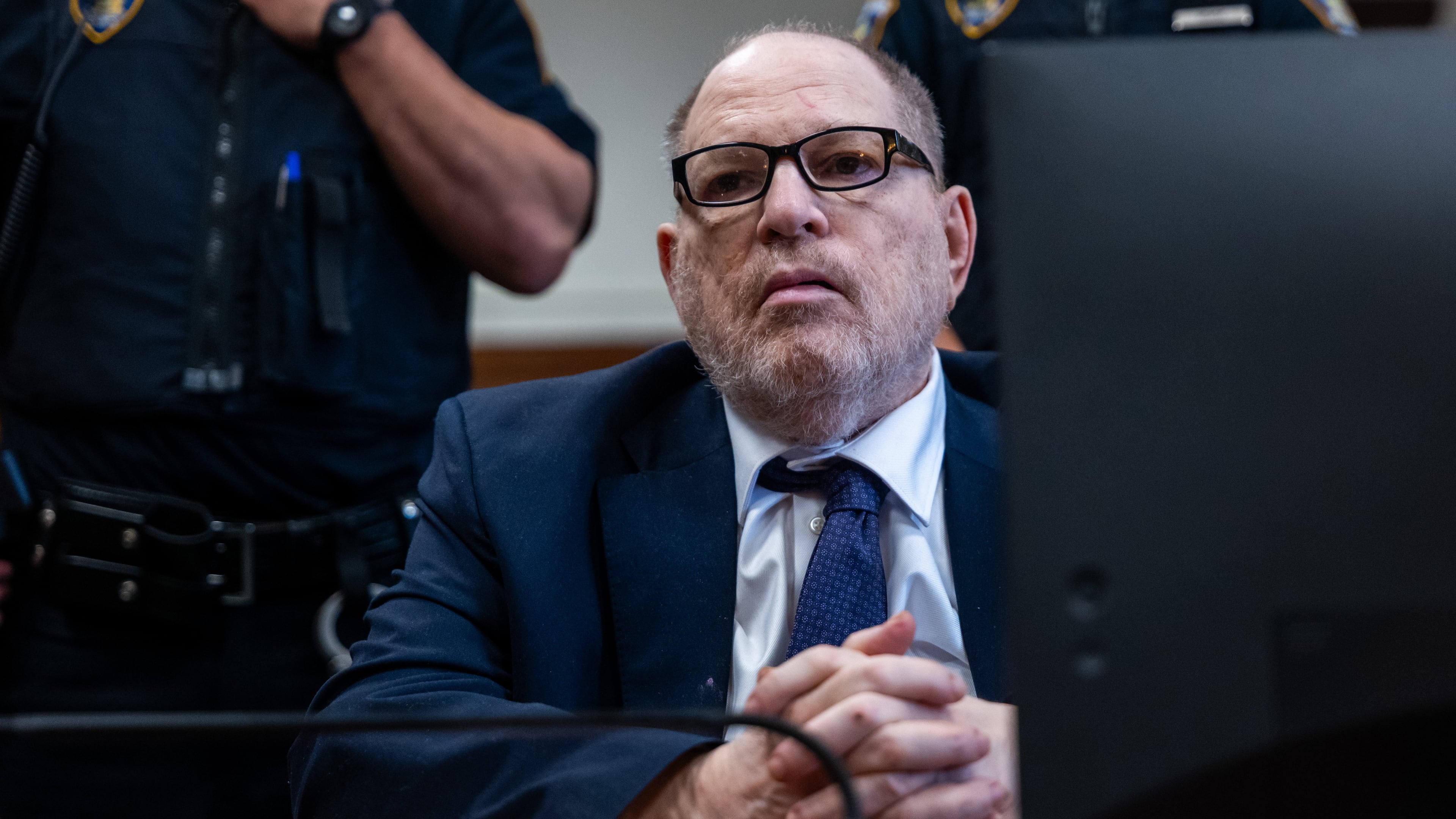 Harvey Weinstein appears in Manhattan criminal court, Thursday, May 14, 2026, in New York. (Spencer Platt/Pool Photo via AP)
