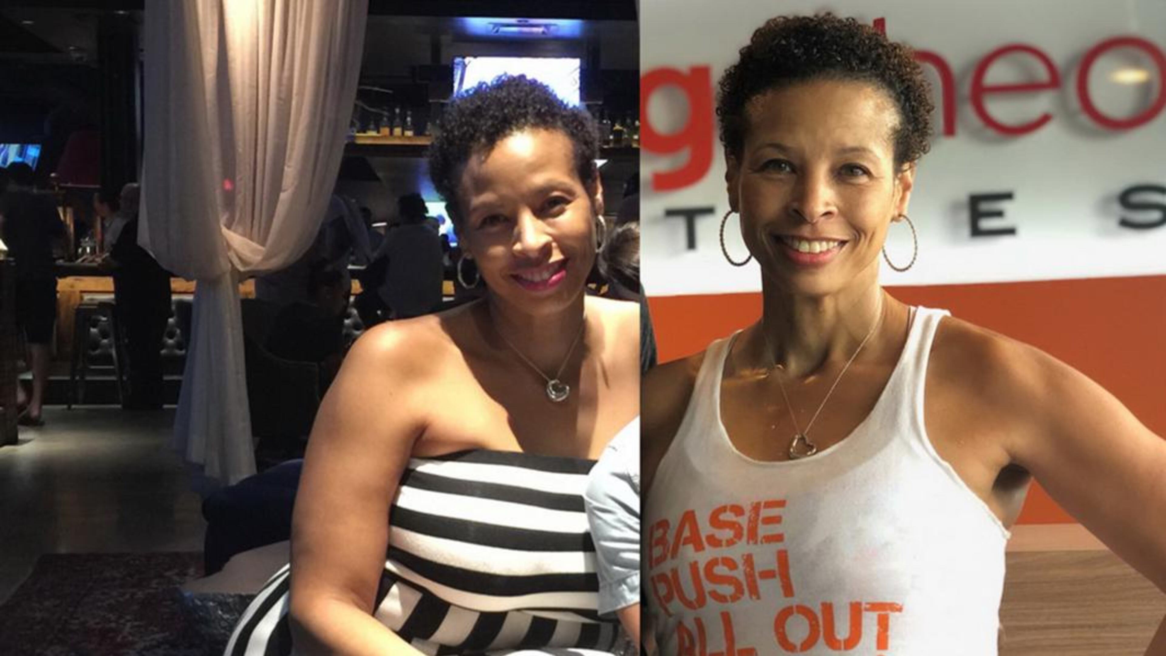 In the photo on the left, taken in 2015, Kim Fouché weighed 290 pounds. In the photo on the right, taken this month, she weighed 174 pounds. (All photos contributed by Kim Fouché)