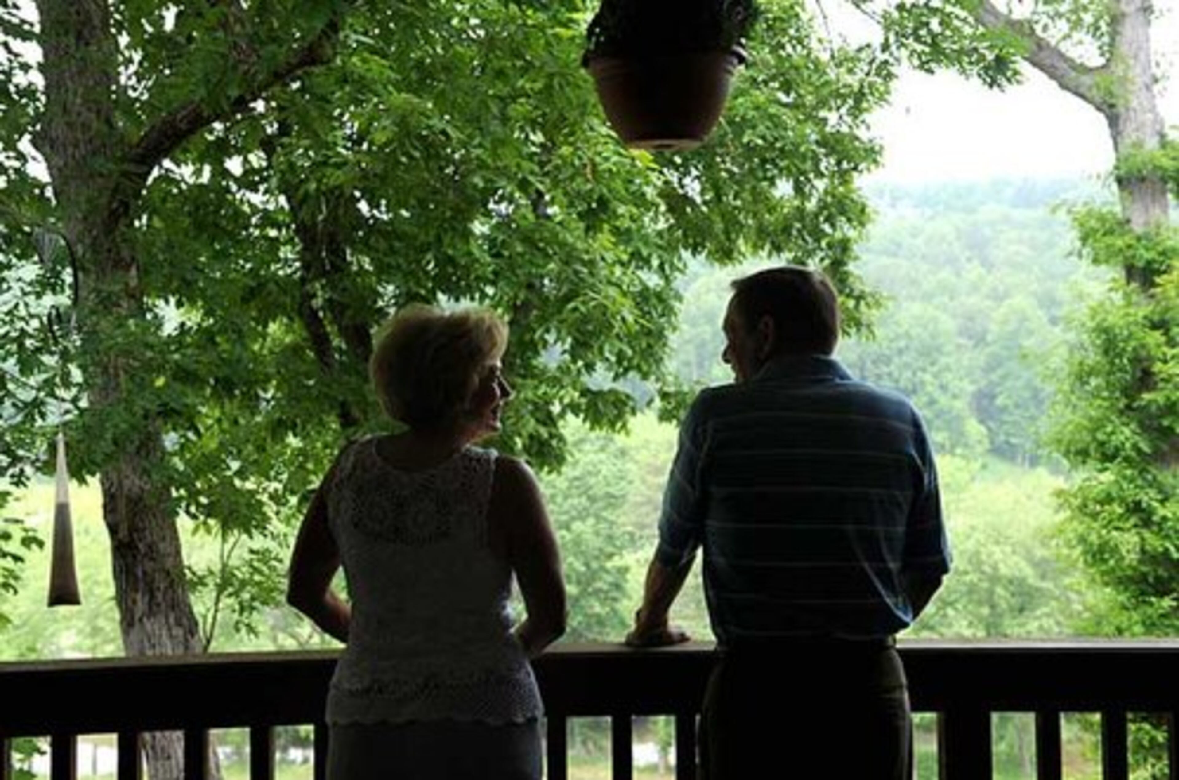 From the wrap-around deck of their home, the Smiths can see portions of the 10th, 11th and 18th holes as well as the Chestatee River, which flows through the development. "Our views from up here are just spectacular," said Debbie Smith.