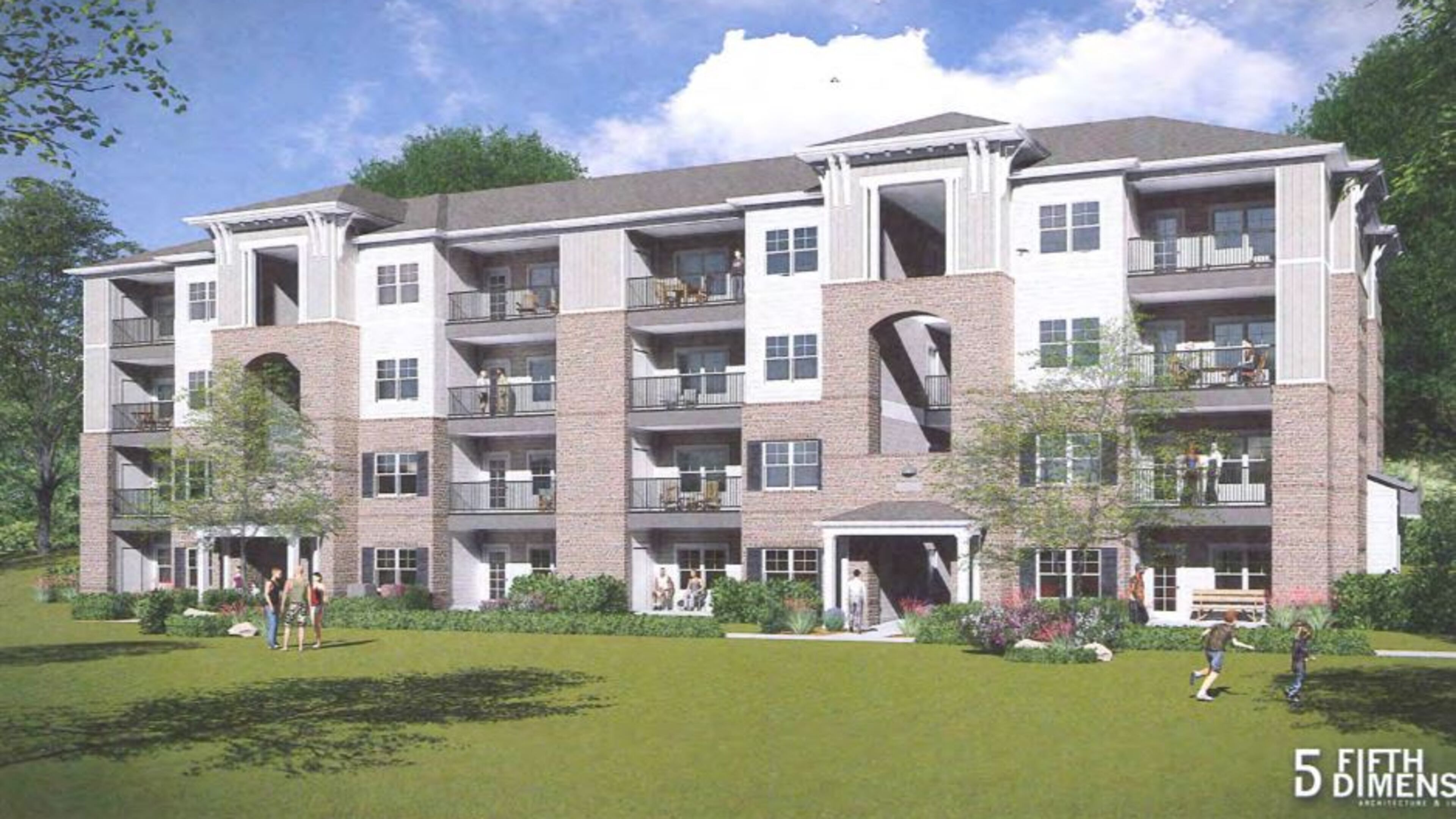 A 256-unit apartment complex is being proposed near Coolray Field and across I-85 from the Mall of Georgia. (Via planning commission documents)