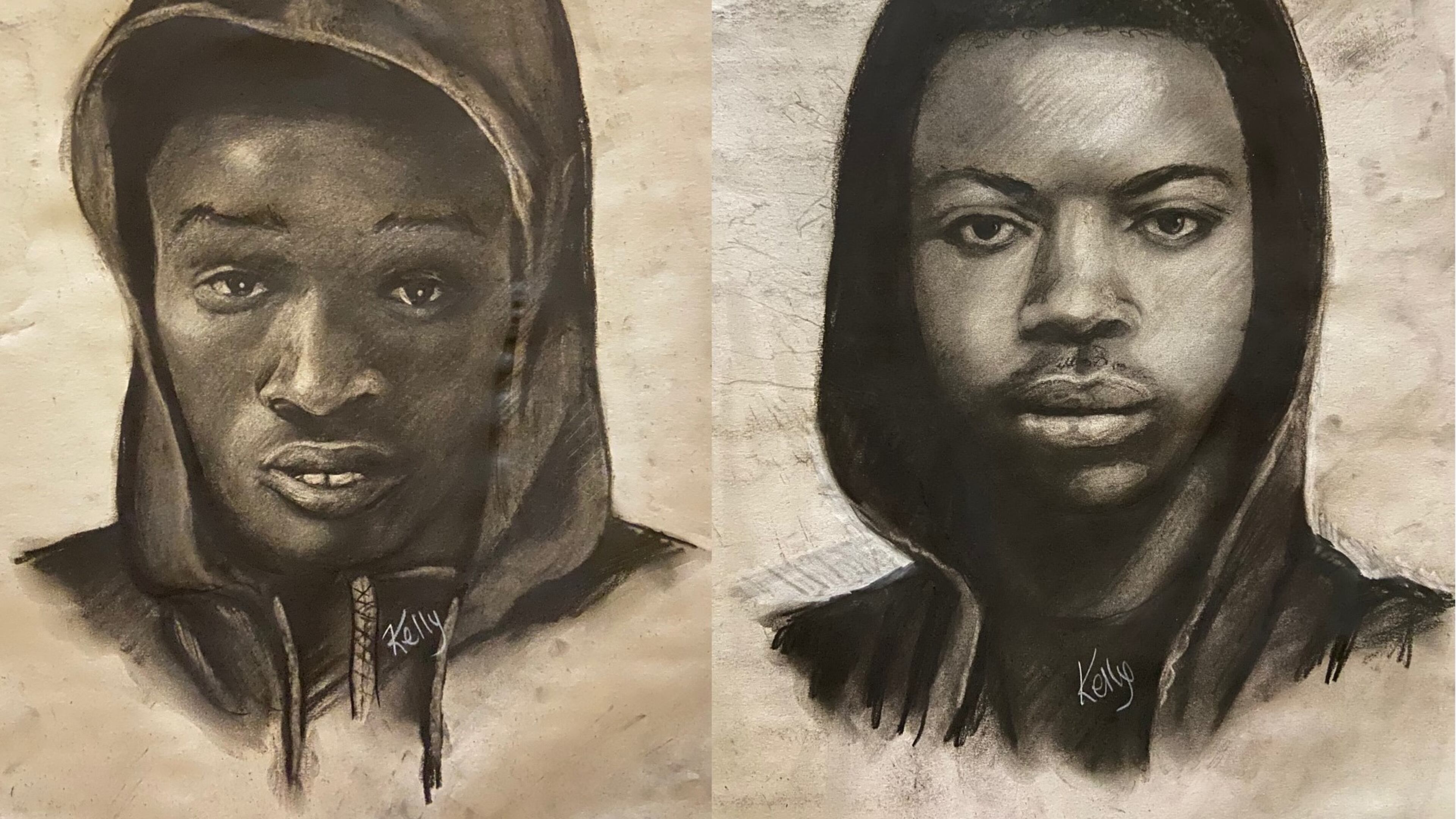 The GBI has released these two sketches of the suspects in an early morning assault and robbery of an Atlanta police recruit. The men are accused of breaking into the recruit's home Sunday.