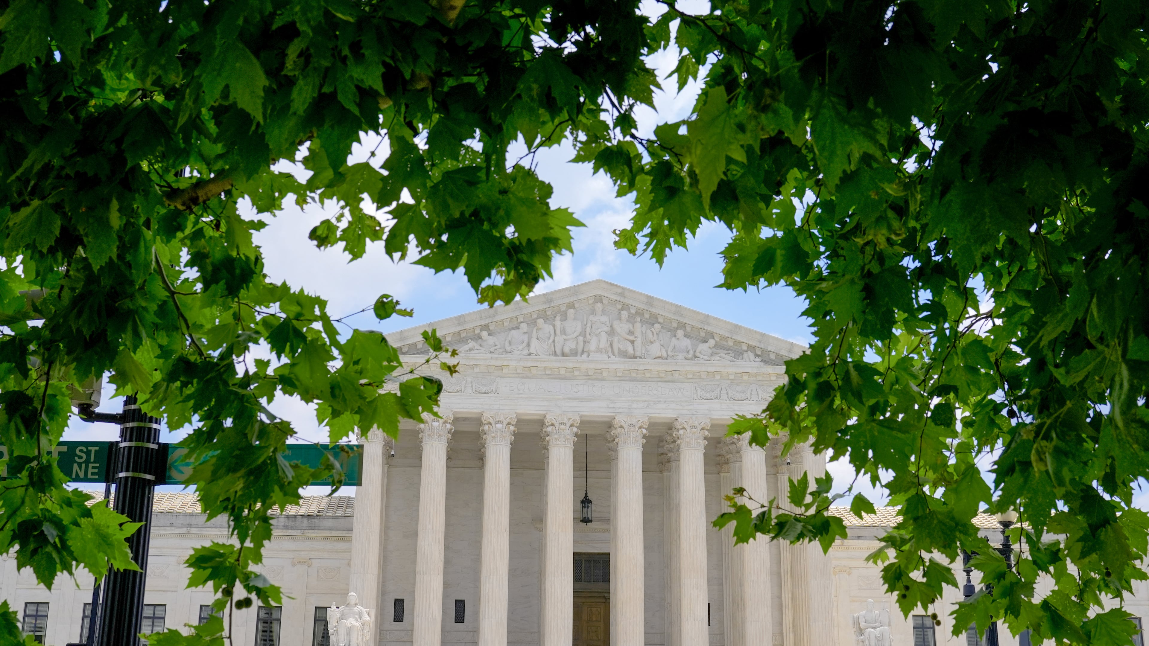 The U.S. Supreme Court is seen Monday, June 29, 2026, in Washington. (AP Photo/Mariam Zuhaib)