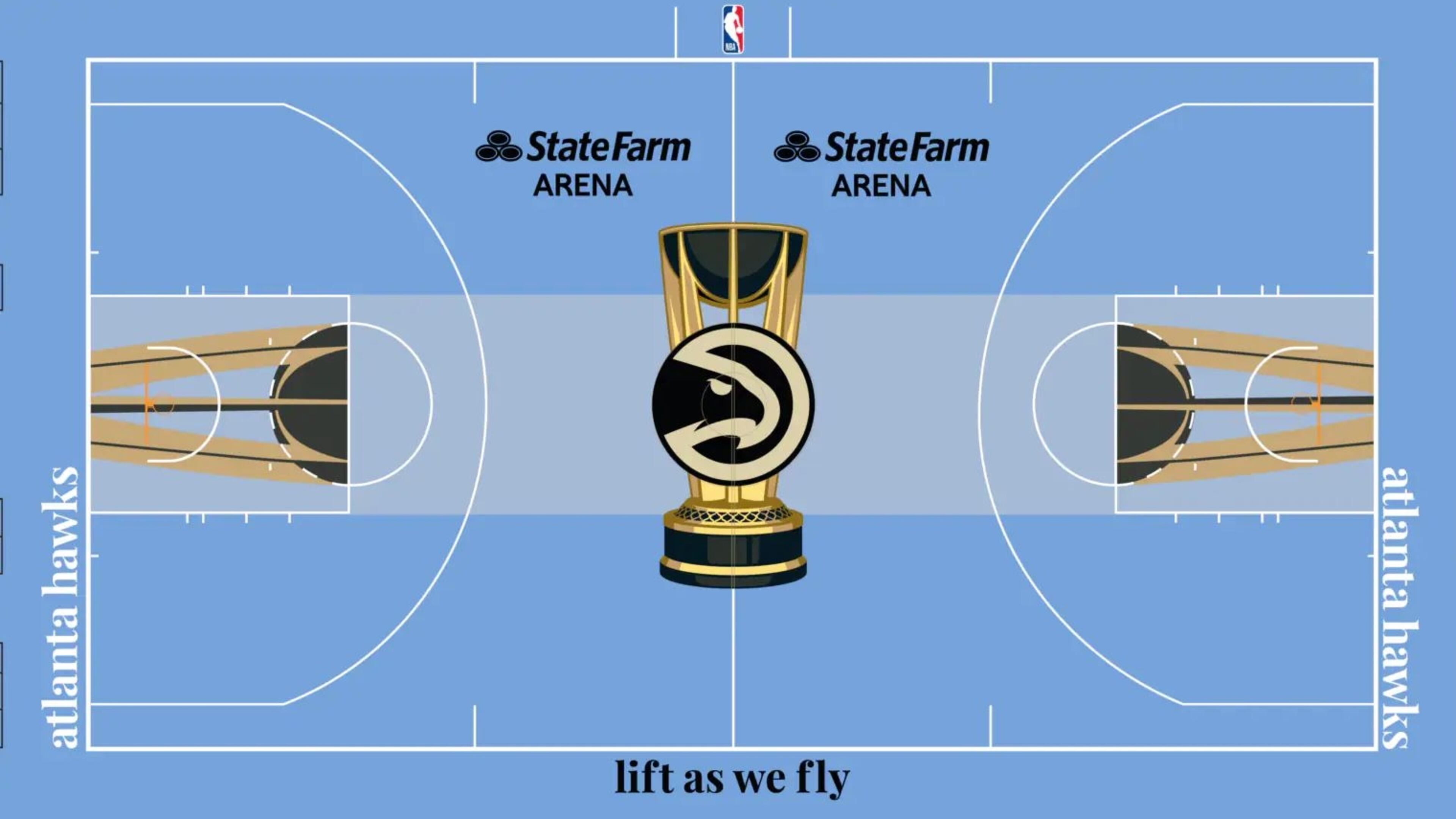The Hawks court for the in-season tournament.