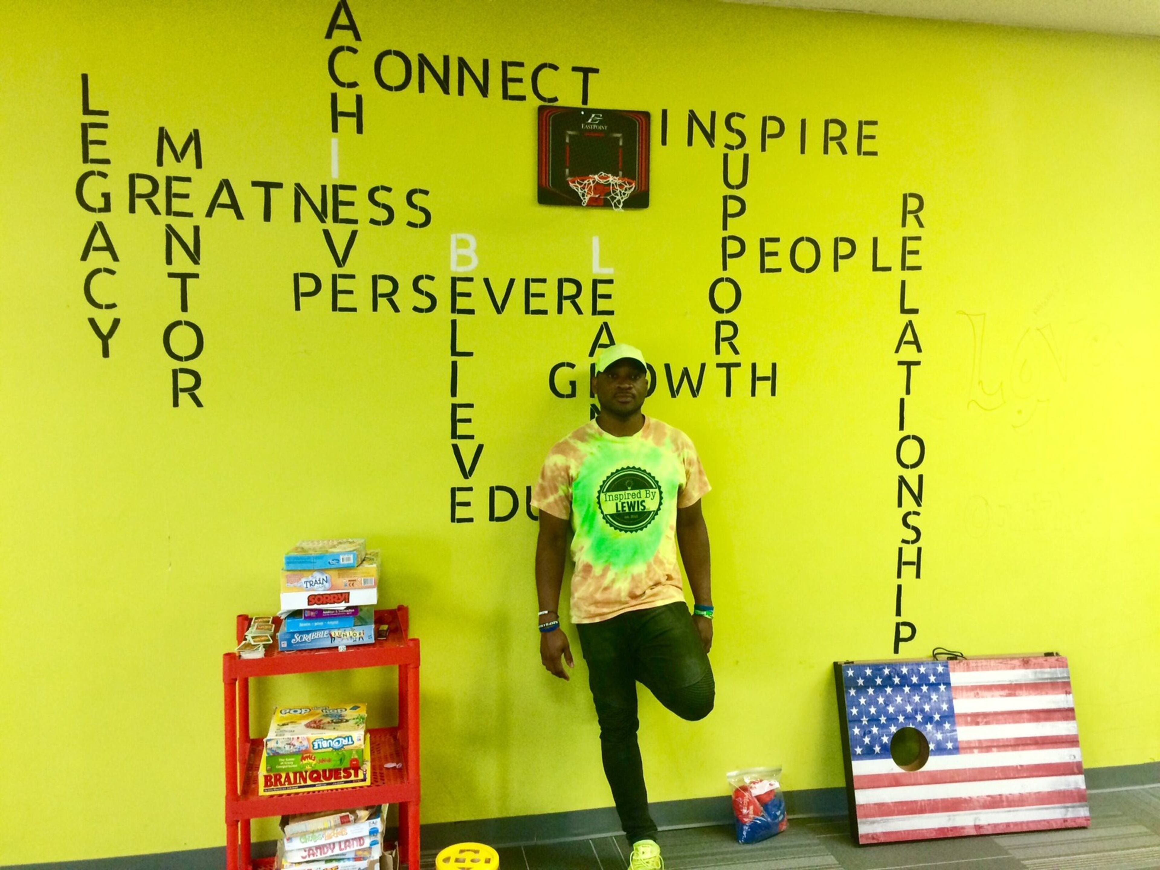 Corey Lewis at his “youth mentoring center” in Marietta.