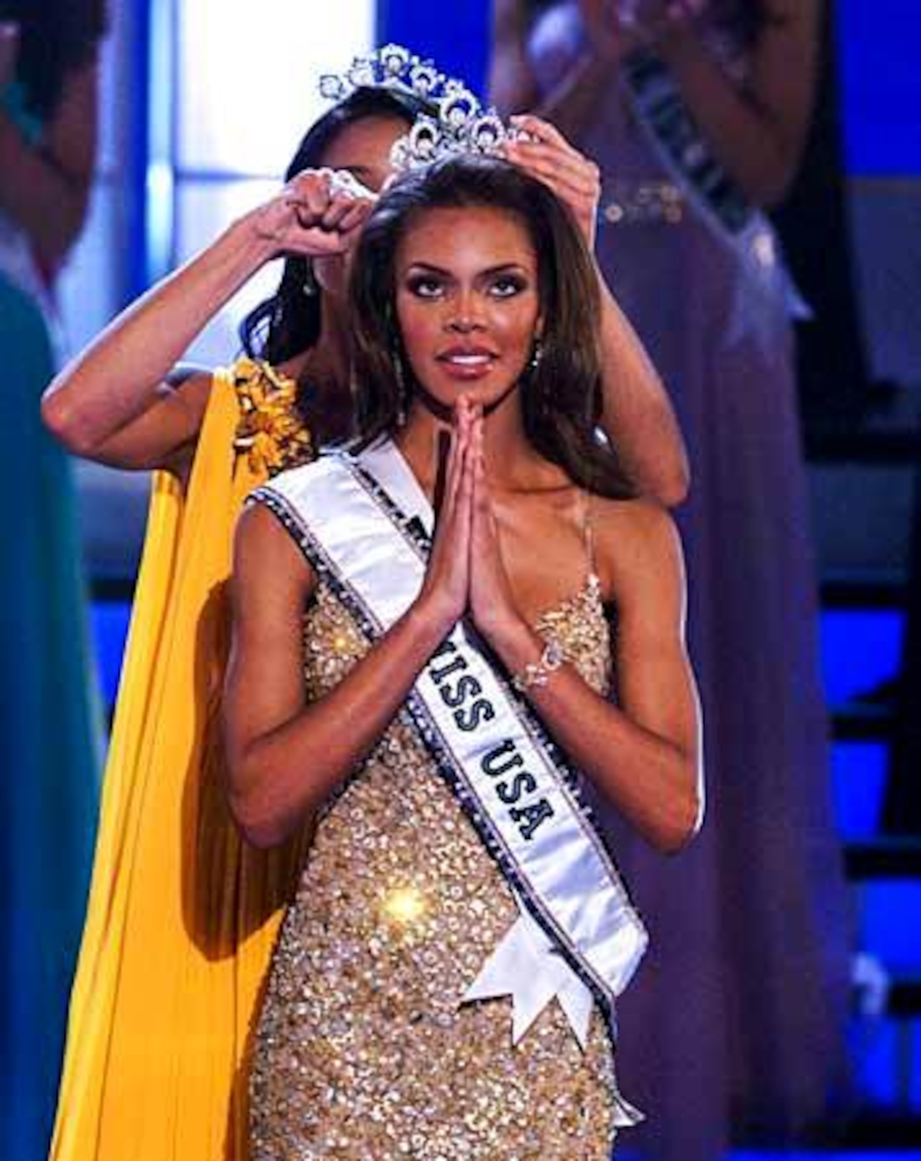 Crystle Stewart is crowned Miss USA 2008 at the Planet Hollywood Resort and Casino Theatre for the Performing Arts, in Las Vegas on Friday. Stewart, of Missouri City, Texas., runs what she called a party planning and motivation speaking company and also models professionally. She says she wants to dedicate her life to international philanthropy.