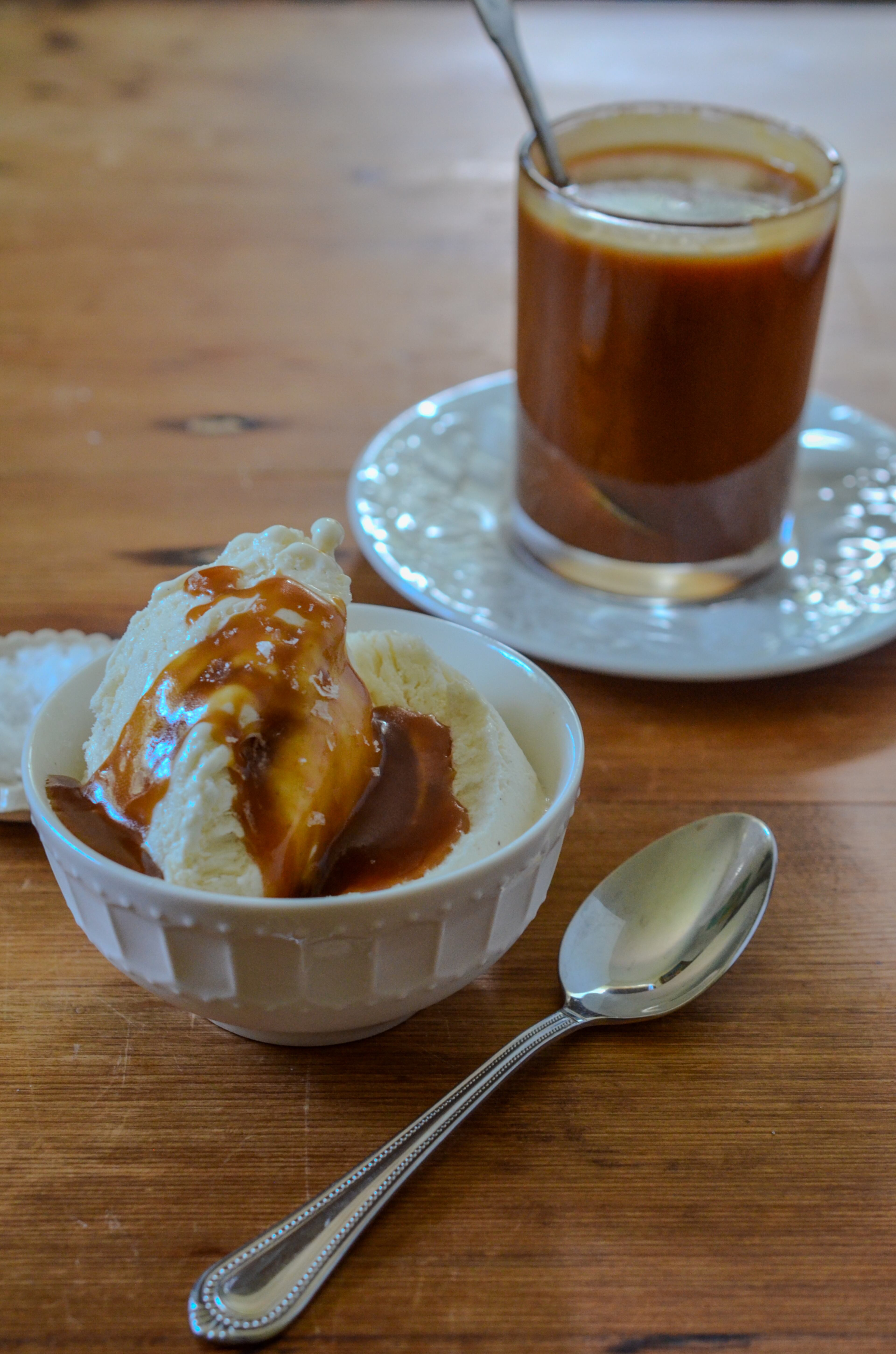 Salted Caramel Sauce makes sweet use of flaky sea salt. (Virginia Willis for the AJC)