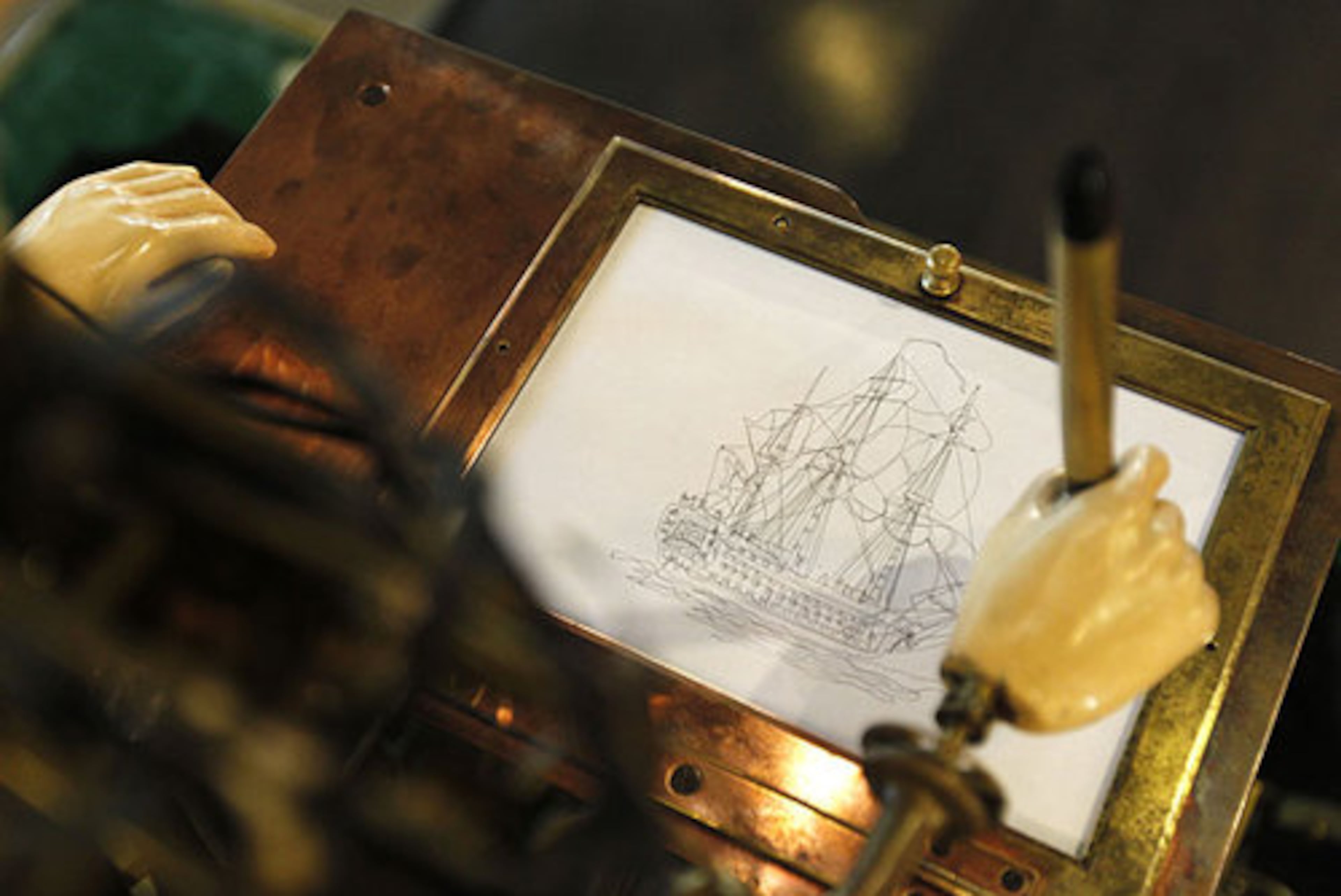 This drawing was made by the automaton.