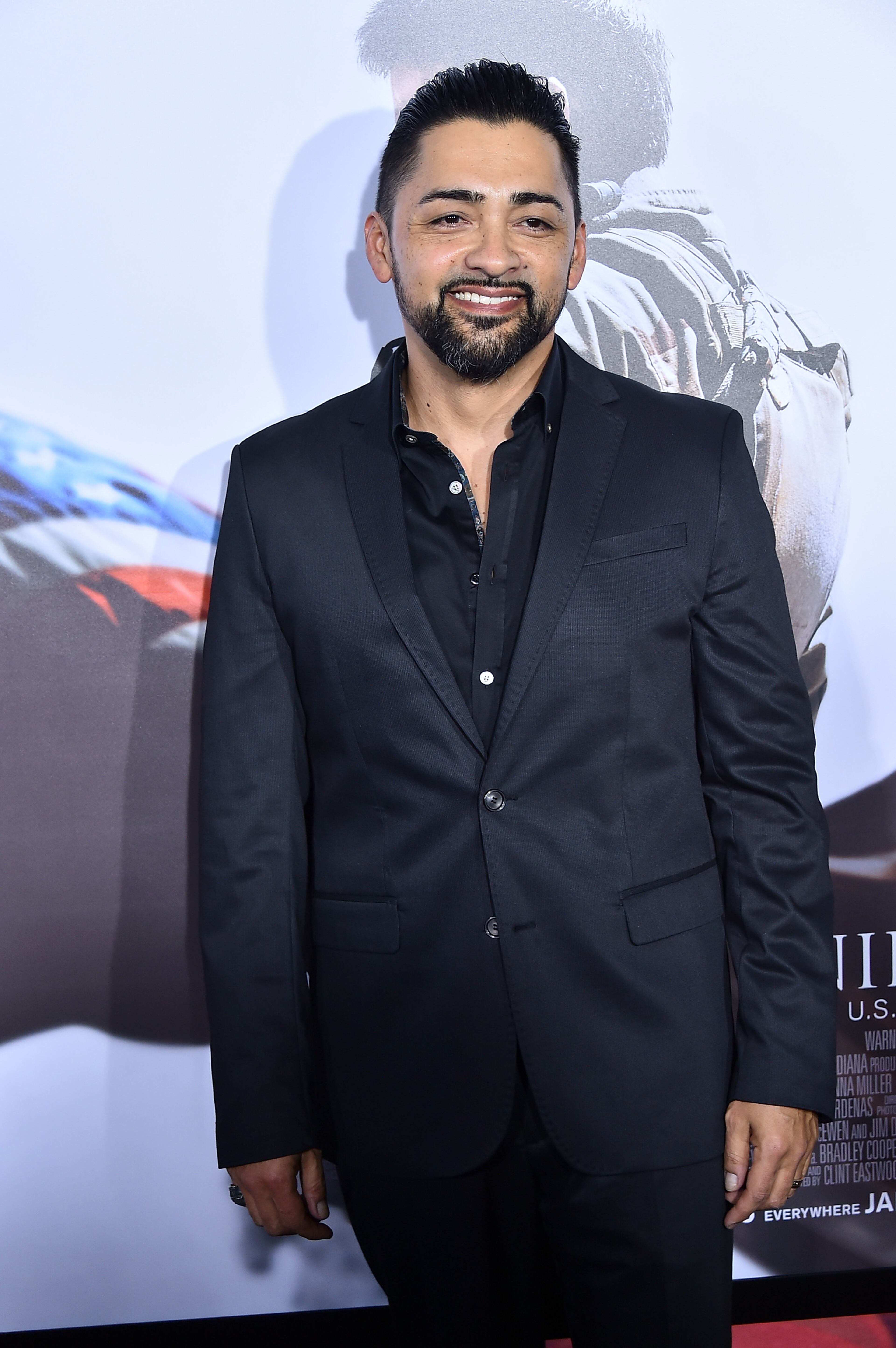 NEW YORK, NY - DECEMBER 15: Actor Rey Gallegos arrives at the "American Sniper" New York Premiere at Frederick P. Rose Hall, Jazz at Lincoln Center on December 15, 2014 in New York City. (Photo by Theo Wargo/Getty Images)