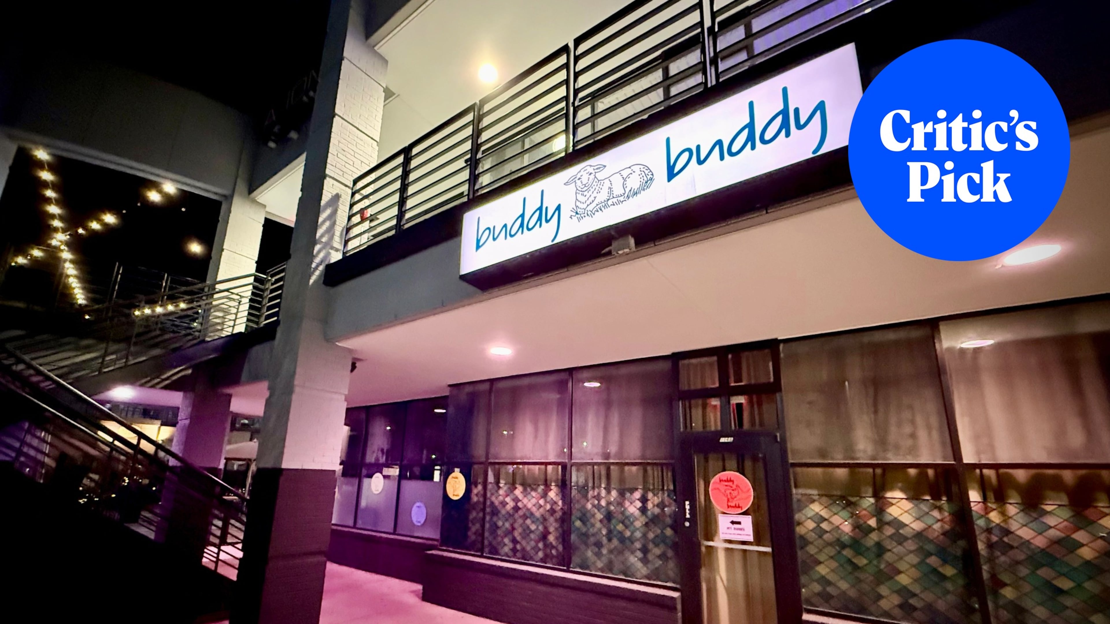 Buddy Buddy, at the Midtown Promenade development, takes its food and drinks seriously, but not much else. (Henri Hollis/AJC)