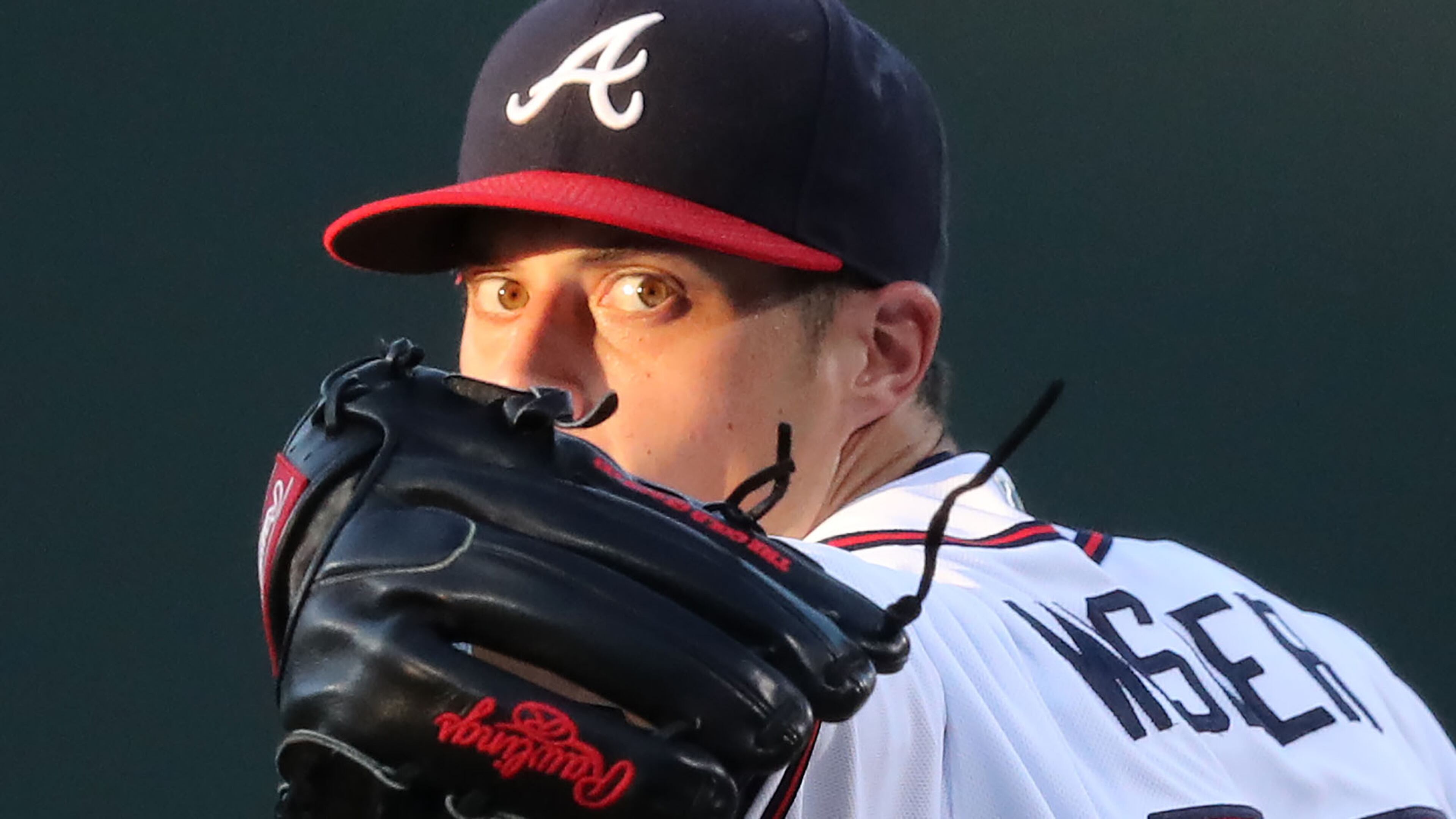 083116 ATLANTA: Braves pitcher Matt Wisler delivers a pitch against the Padres during the first inning in a MLB baseball game on Wednesday, August 31, 2016, in Atlanta. Curtis Compton /ccompton@ajc.com