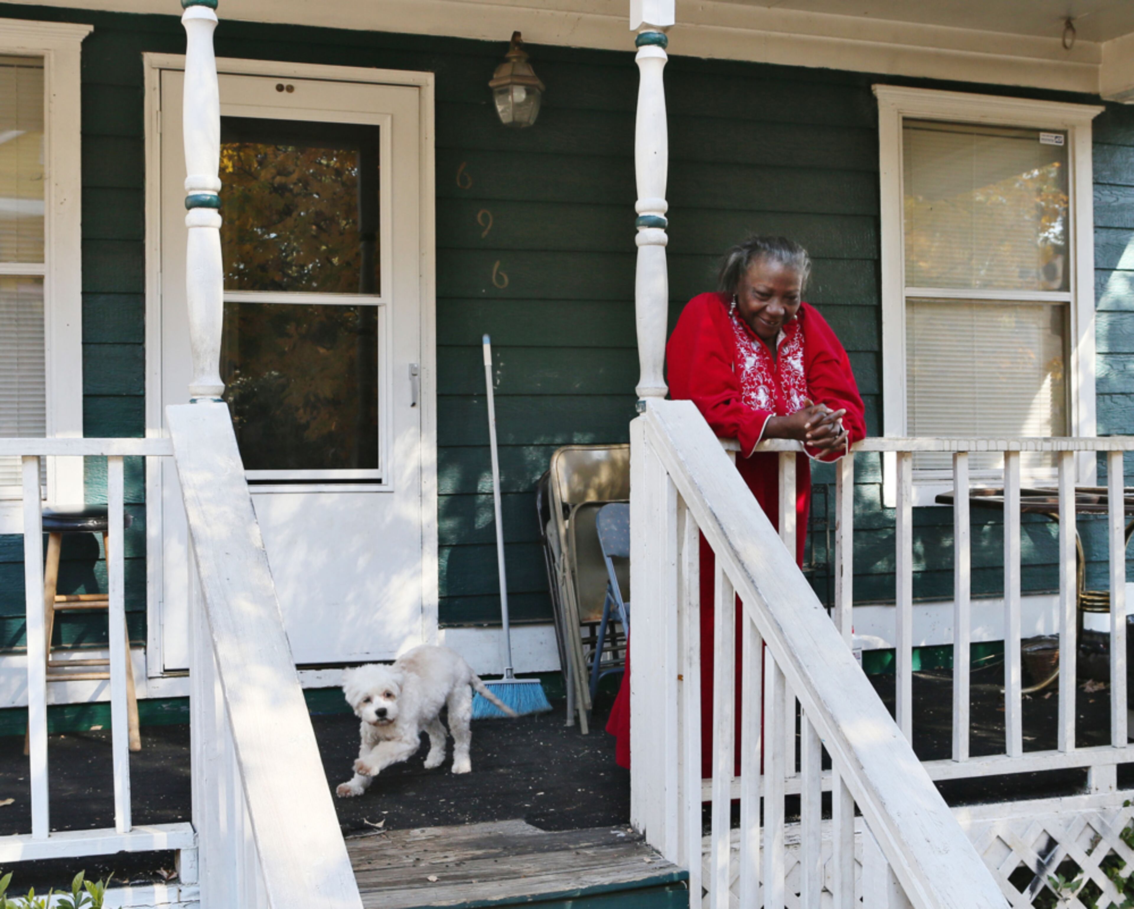 Nov. 12, 2013 - Atlanta - Rose Thomas lives in the Summerhill neighborhood. A deteriorating row of businesses on Georgia Ave. near Turner Field is a testament to the futility of making any economic progress around the Summerhill neighborhood of Atlanta. Poor neighborhoods, crimes, and a lack of vision and commitment have left the land languish. A man named John Elder owned most of those properties �and numerous gypsy lots �and resisted making any improvements through the years. Elder was killed in a car wreck this year and his land was in limbo. BOB ANDRES / BANDRES@AJC.COM