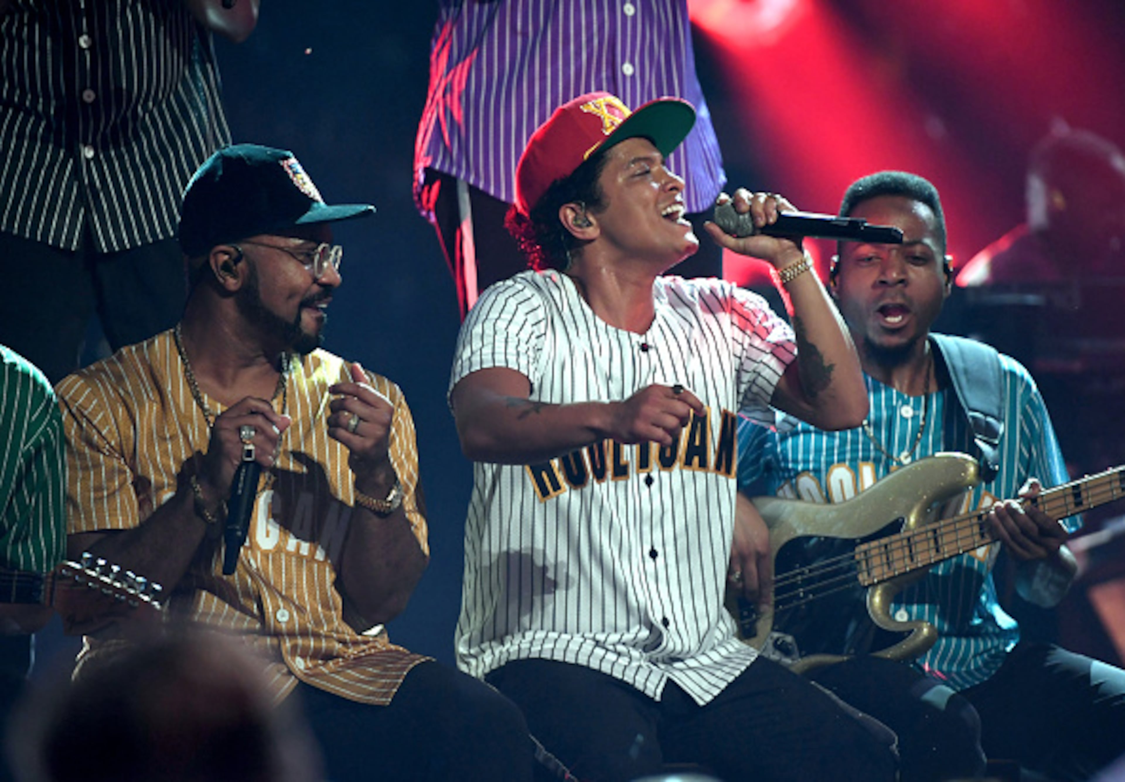 Song of the Year nominee: "THAT'S WHAT I LIKE" Bruno Mars performs onstage at 2017 BET Awards at Microsoft Theater on June 25, 2017 in Los Angeles, California. (Photo by Paras Griffin/Getty Images for BET)
