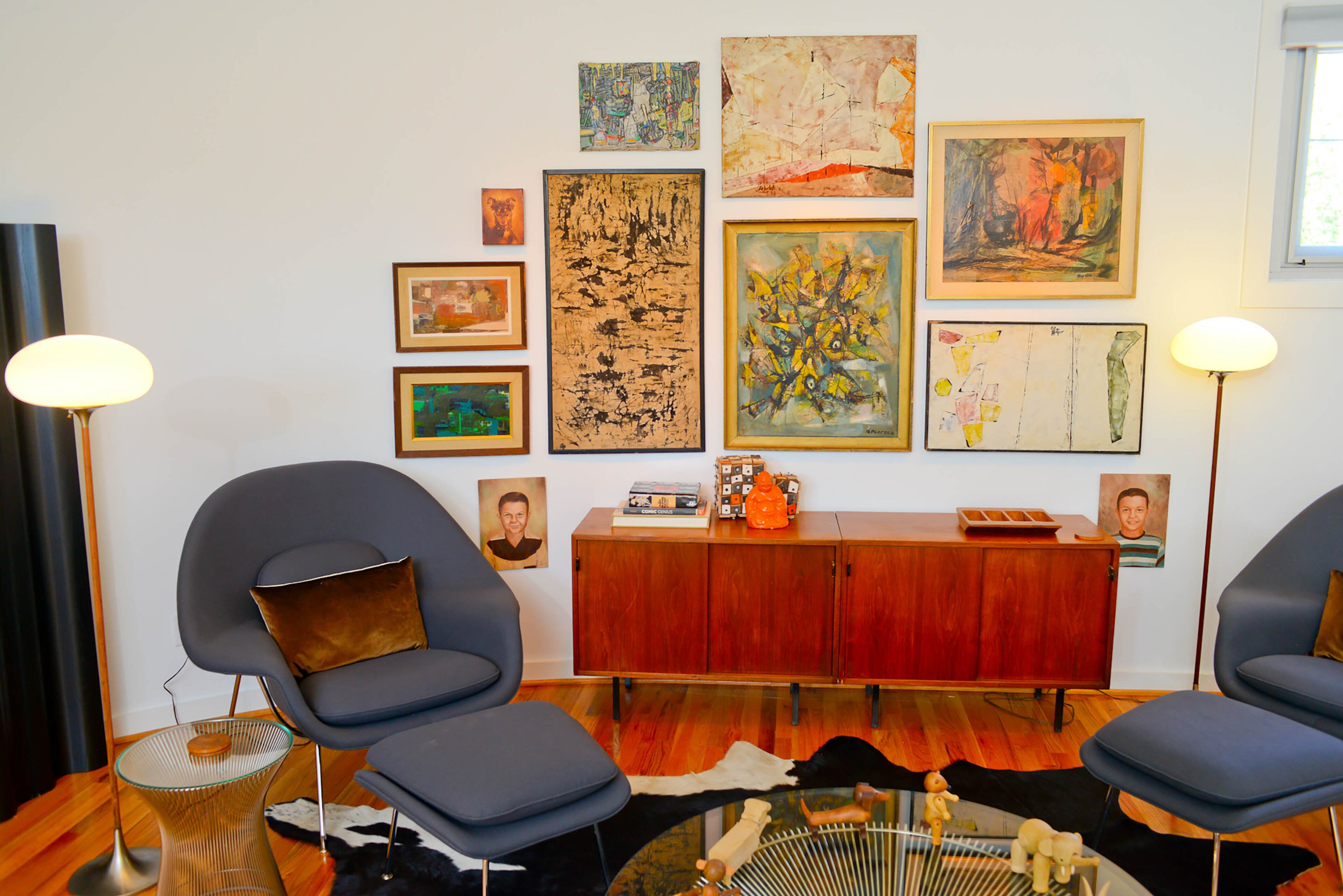 "The biggest comments I get probably beside the furniture is my artwork. I have a great art collection," Henry said. "The whole thing together really works well." T