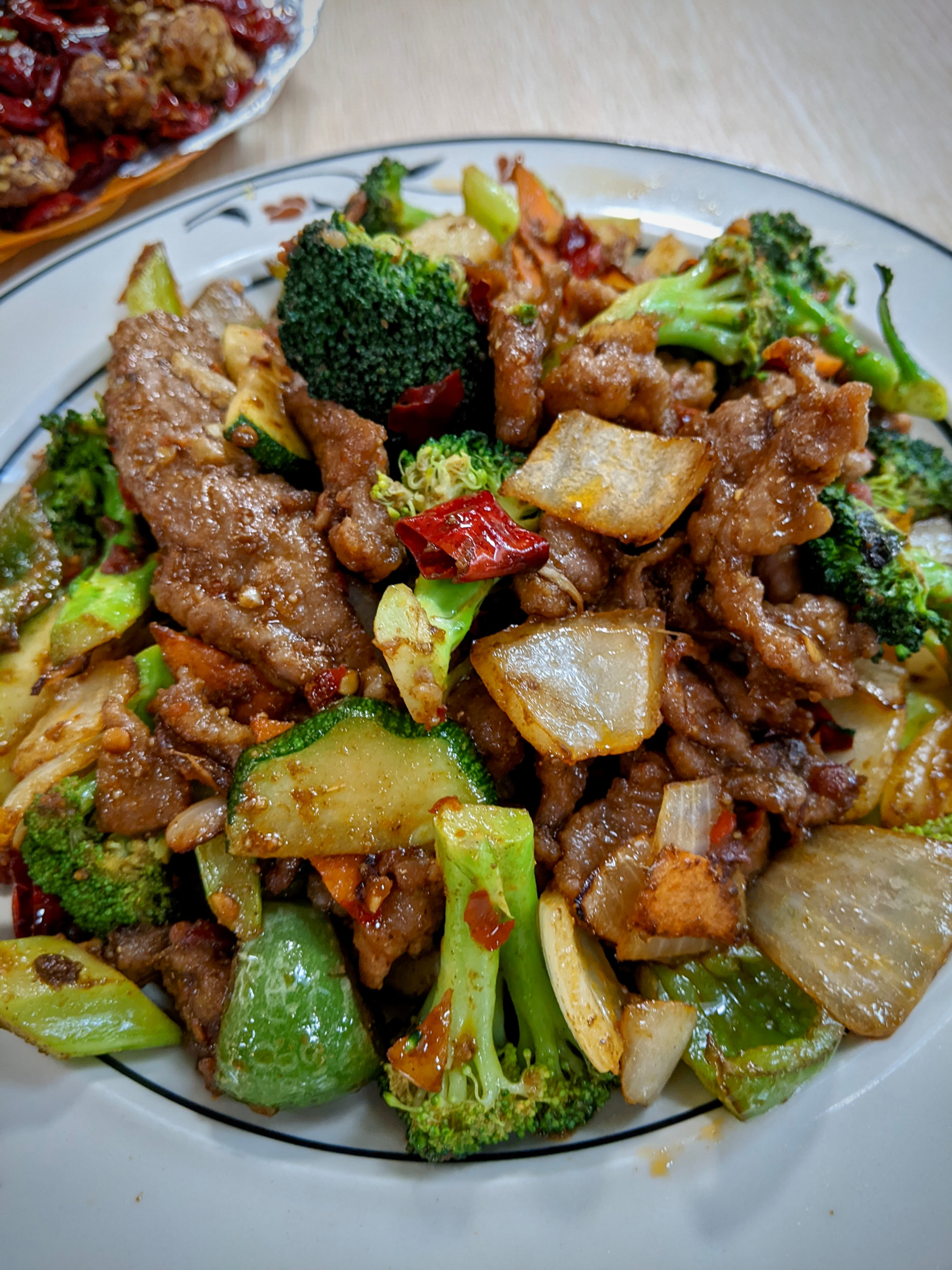 A dish at China Kitchen in Chamblee. (Su-Jit Lin for the AJC)