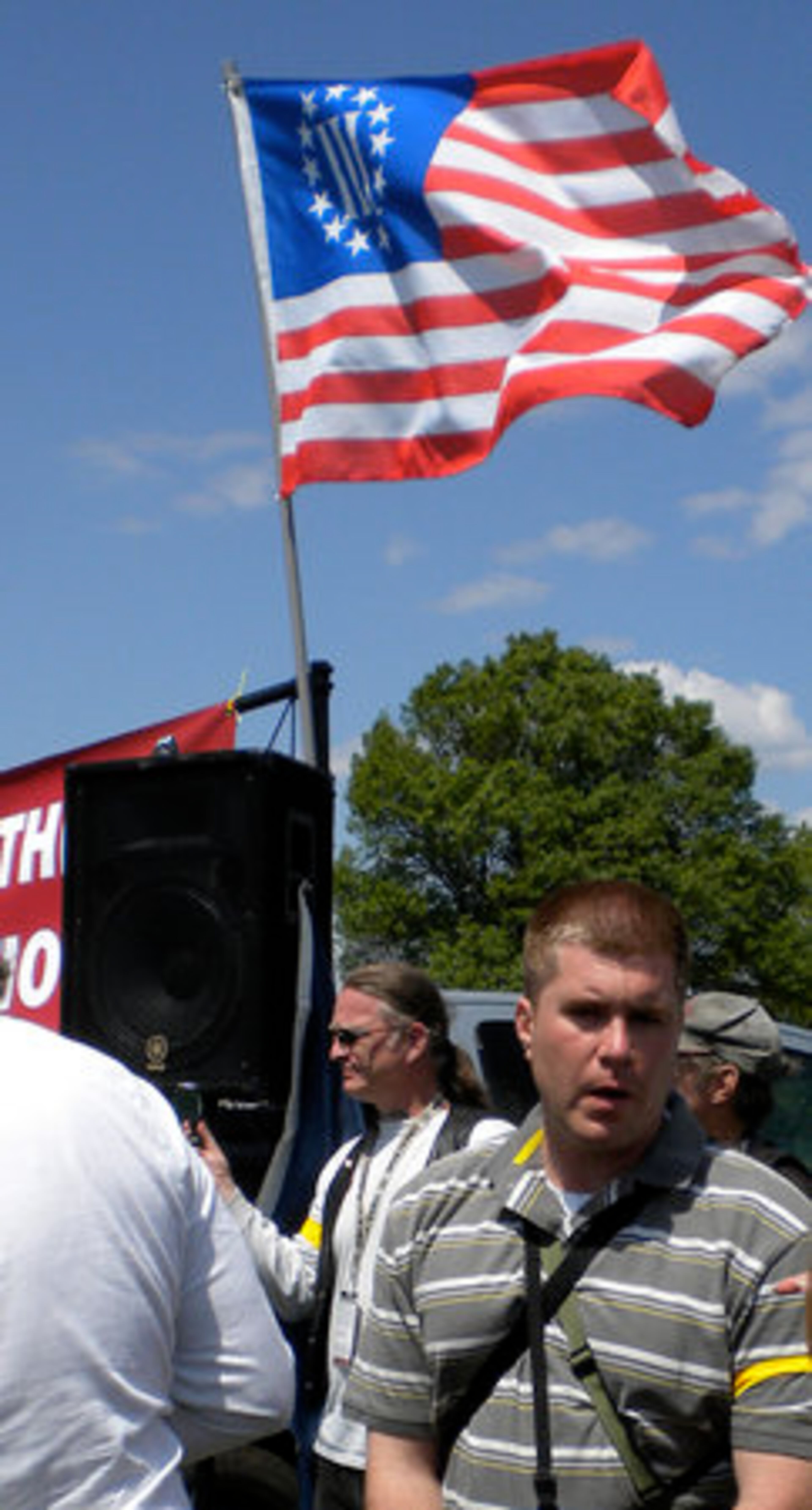 Atlanta-area resident Dan Almond was the primary organizer of a rally in Washington Monday.