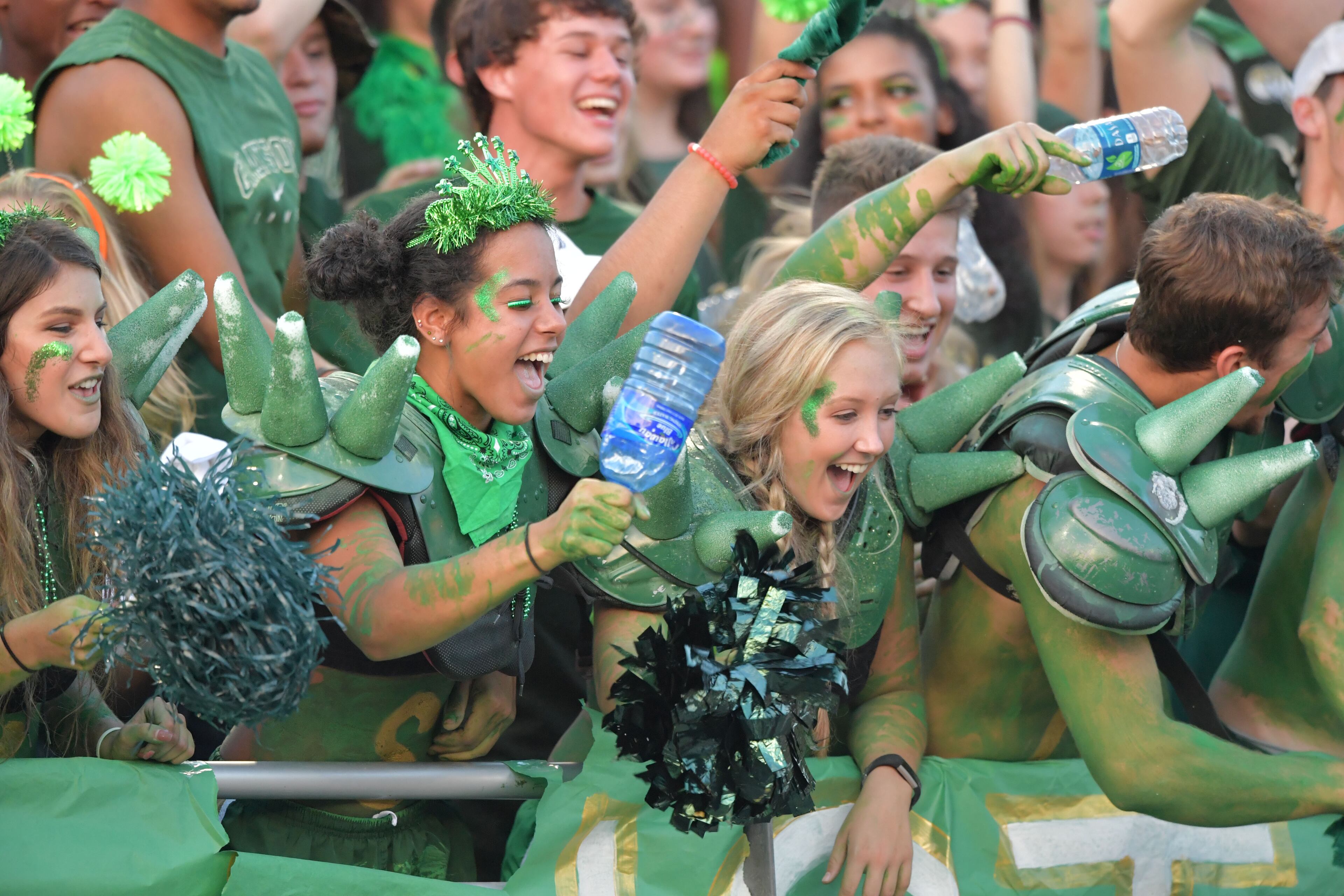 Grayson fans cheer for their team in Friday's game against Hoover (Ala.) at Grayson High.