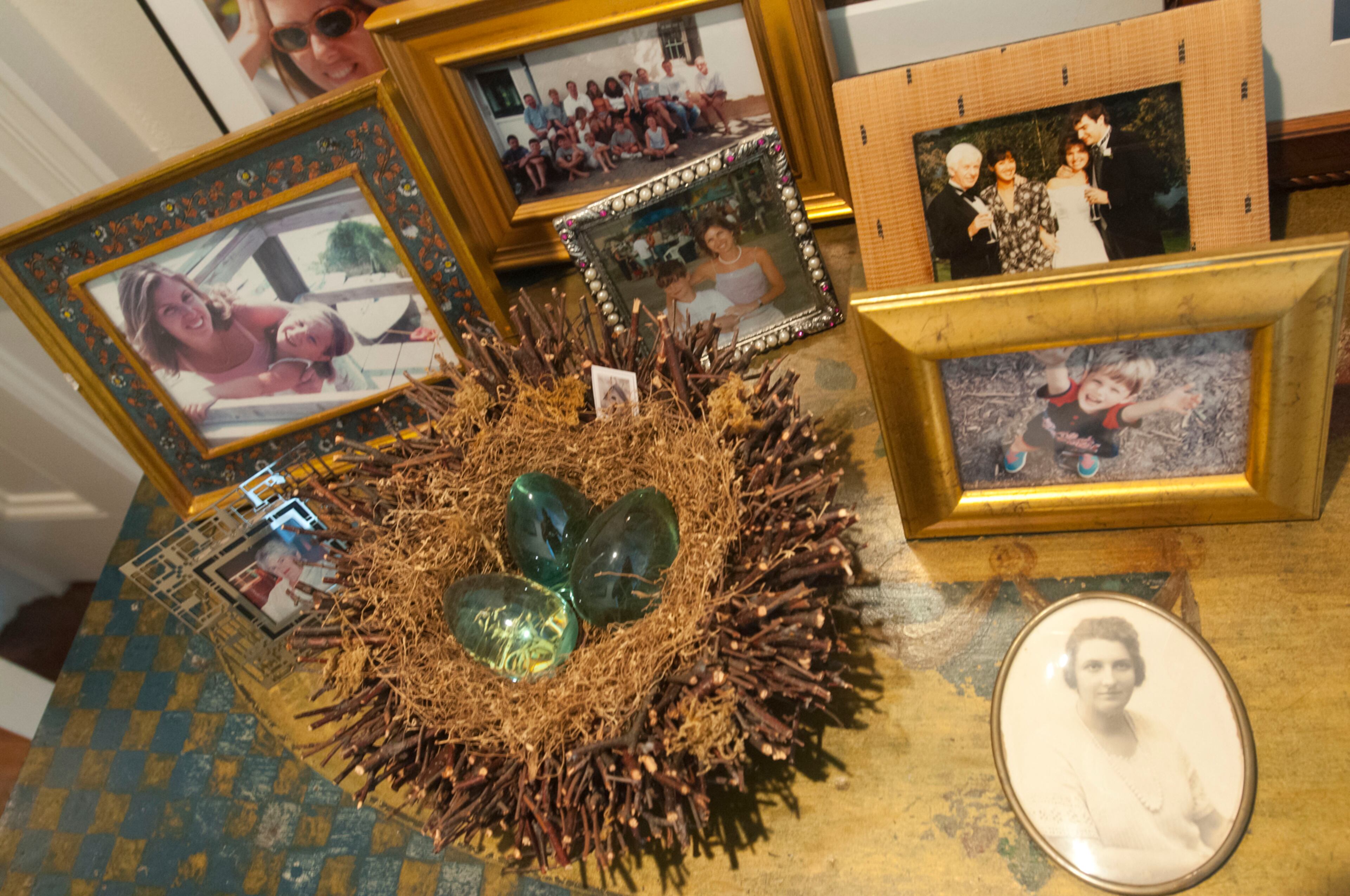 Eisner's father gave her this hallway table when she was 10 years old and it's been in her bedroom, at college and now sits in the front entry of her Buckhead home.