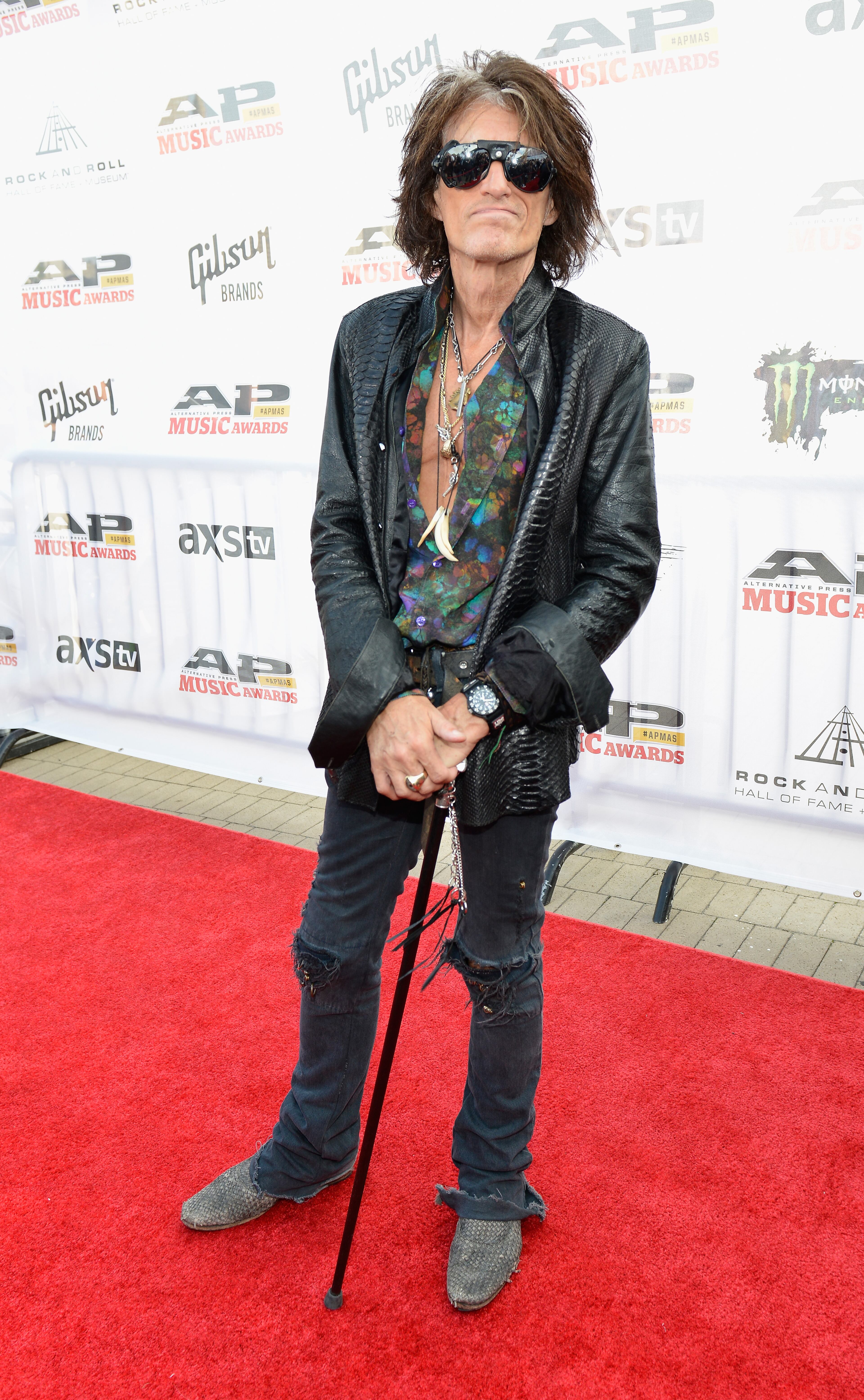 CLEVELAND, OH - JULY 21: Joe Perry of Aerosmith attends the 2014 Gibson Brands AP Music Awards at the Rock and Roll Hall of Fame and Museum on July 21, 2014 in Cleveland, Ohio. (Photo by Duane Prokop/Getty Images)