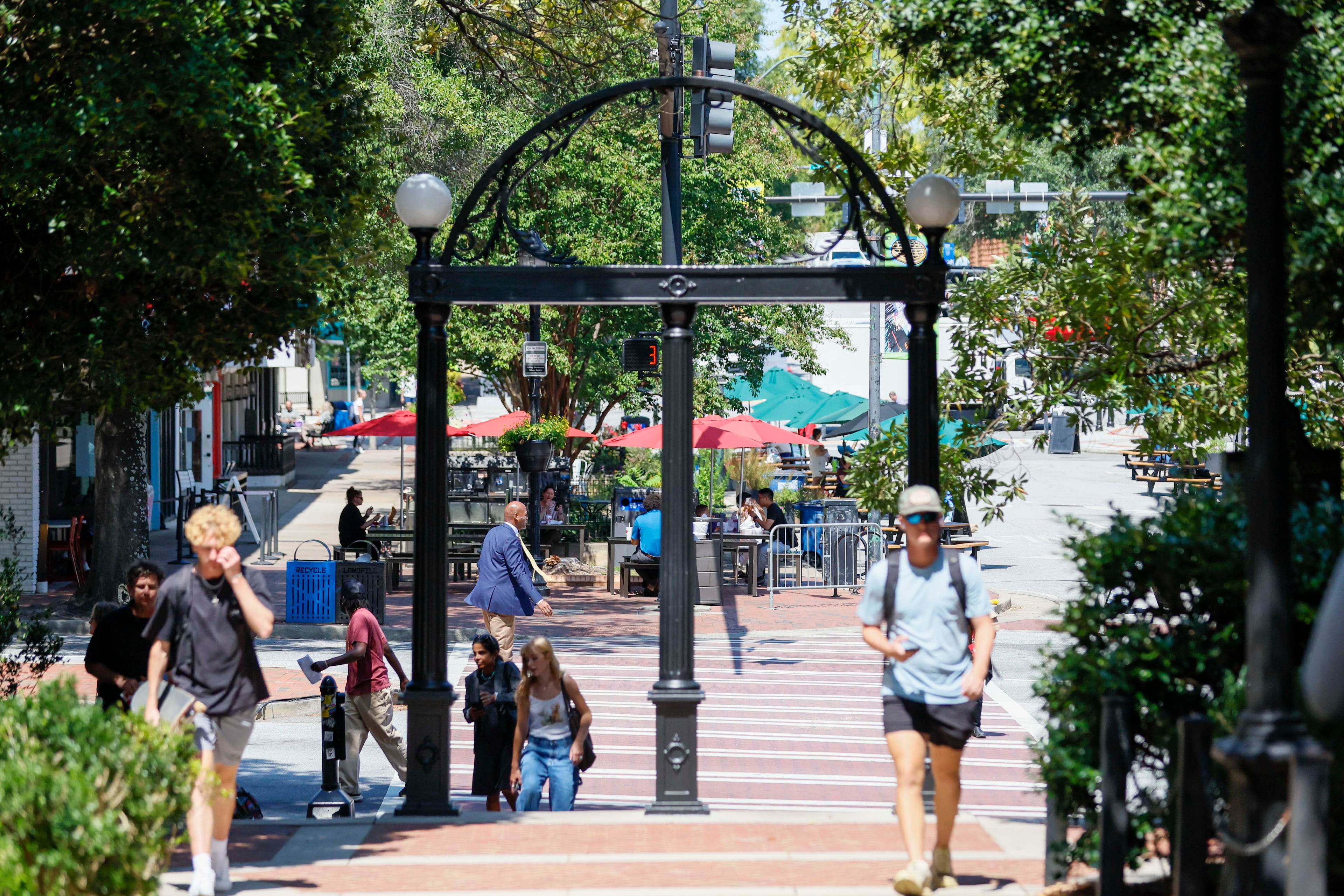 The famous arch on the University of Georgia campus.