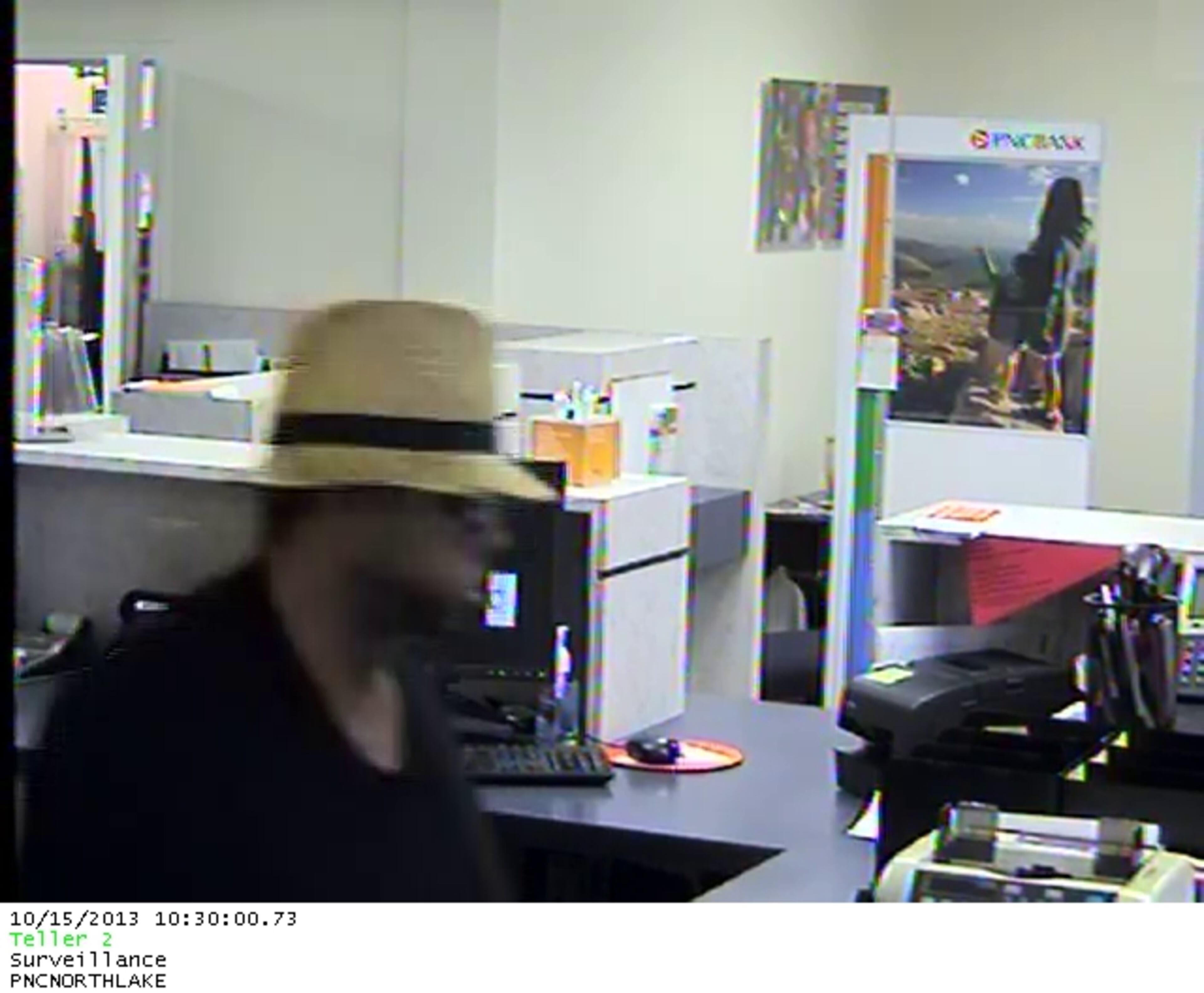 After obtaining an undisclosed amount of money, the robber left the bank.