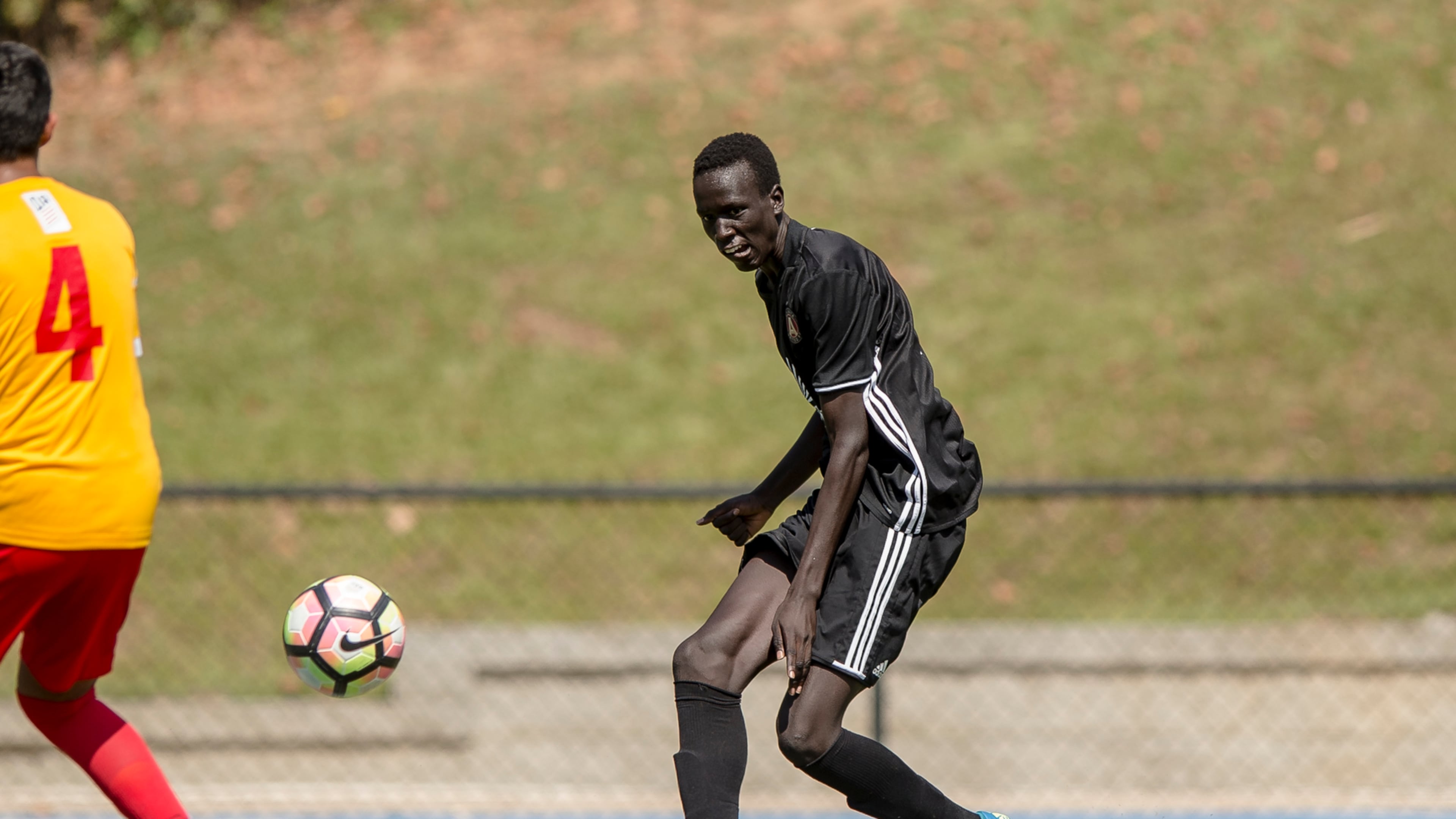 This is a photo of Machop Chol from 2016 when he was a member of Atlanta United's Academy.