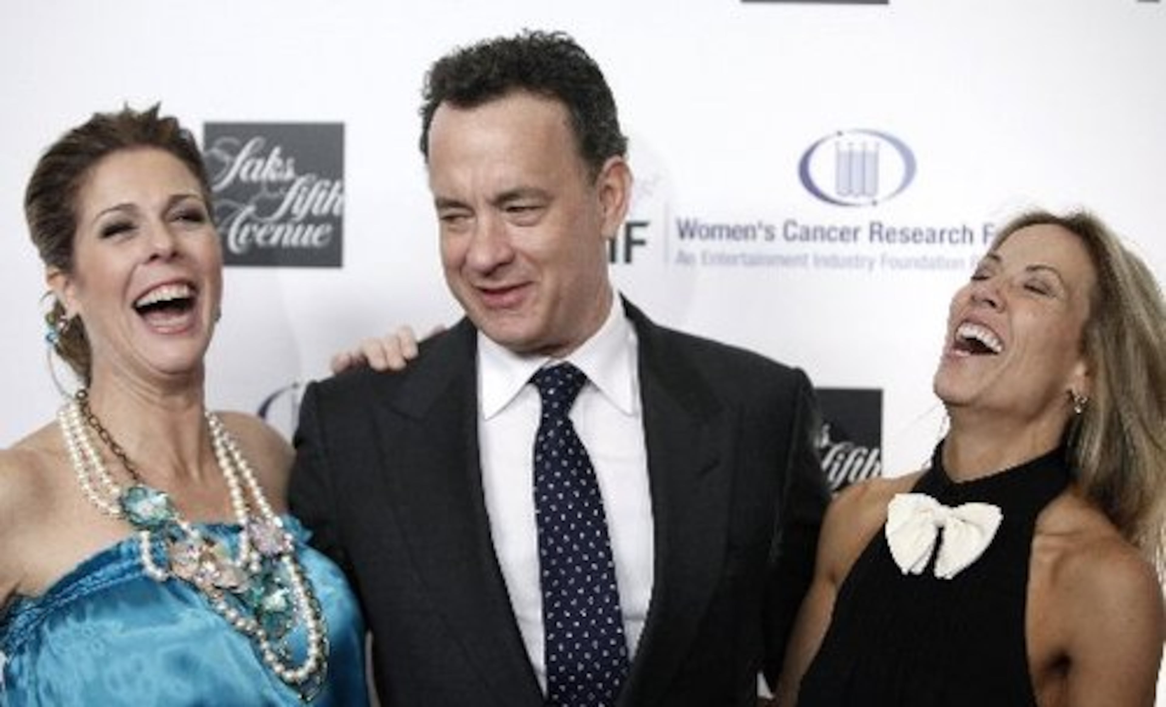 Everyone appeared to have a lot of fun with Hanks.