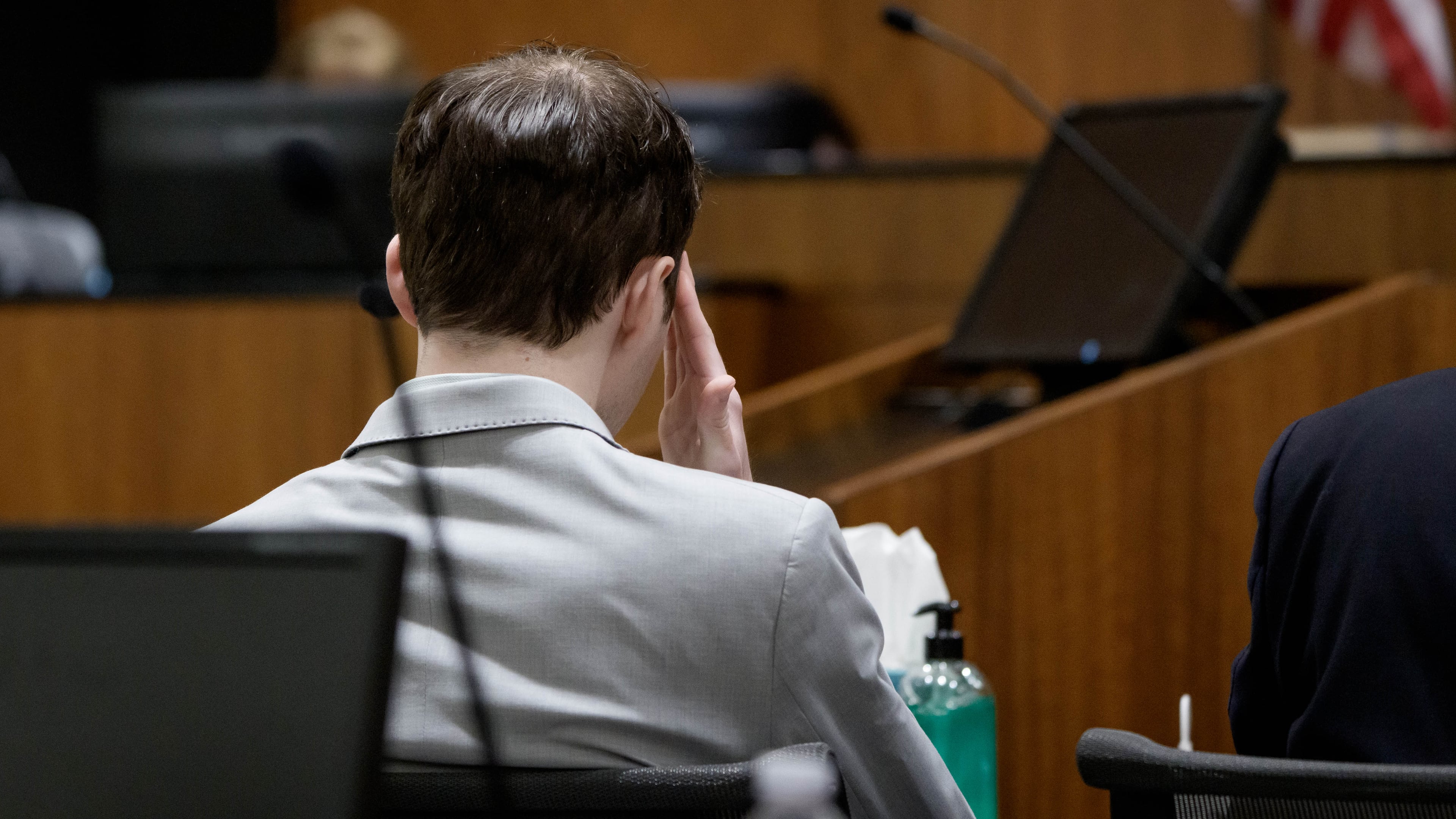 Tyler Robinson, who is accused in the fatal shooting of Charlie Kirk, listens during a preliminary hearing at the Fourth District Courthouse in Provo, Utah, Thursday, July 9, 2026. (AP Photo/Spenser Heaps, Pool)