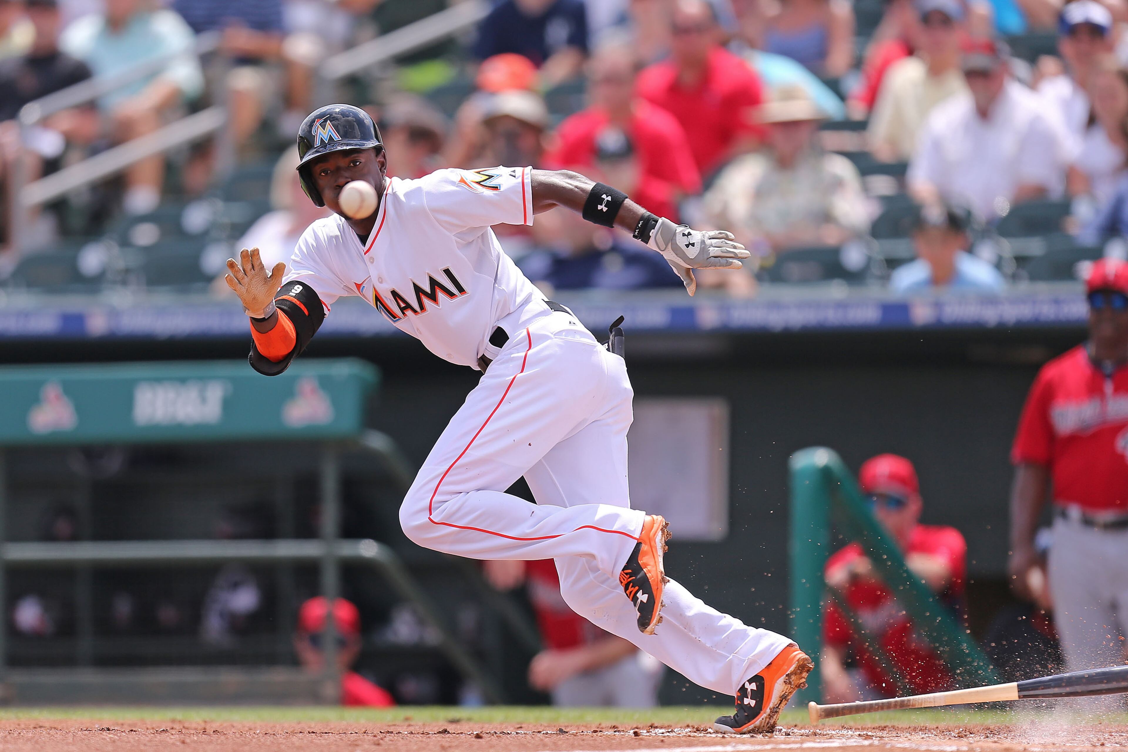 The Miami Marlins traded for second baseman Dee Gordon in a December deal with the Dodgers. (Photo by Rob Foldy/Getty Images)