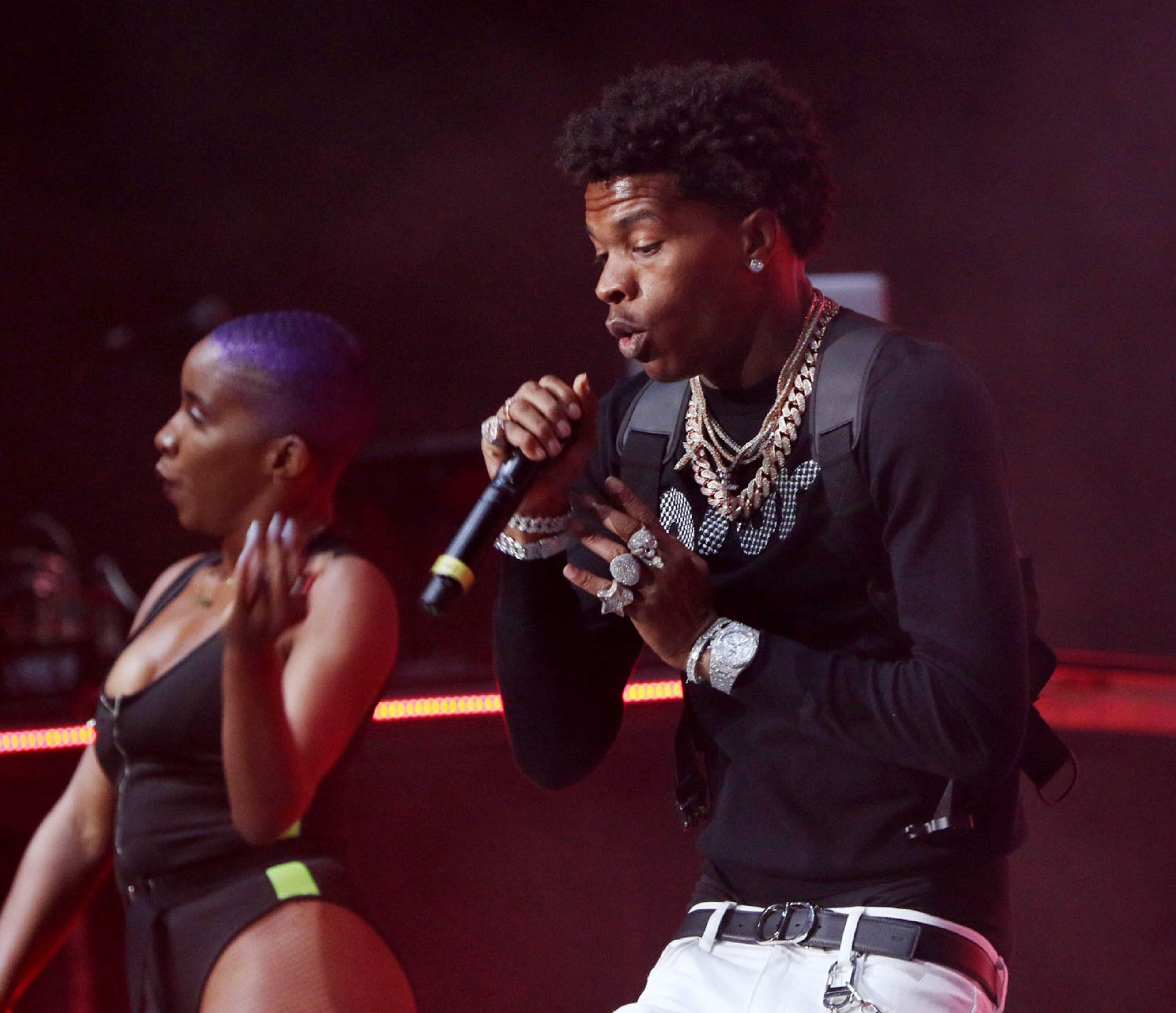 Lil Baby performs during the annual Hot 107.9 Birthday Bash at State Farm Arena in Atlanta on Saturday, June 15, 2019.
Robb Cohen Photography & Video /RobbsPhotos.com