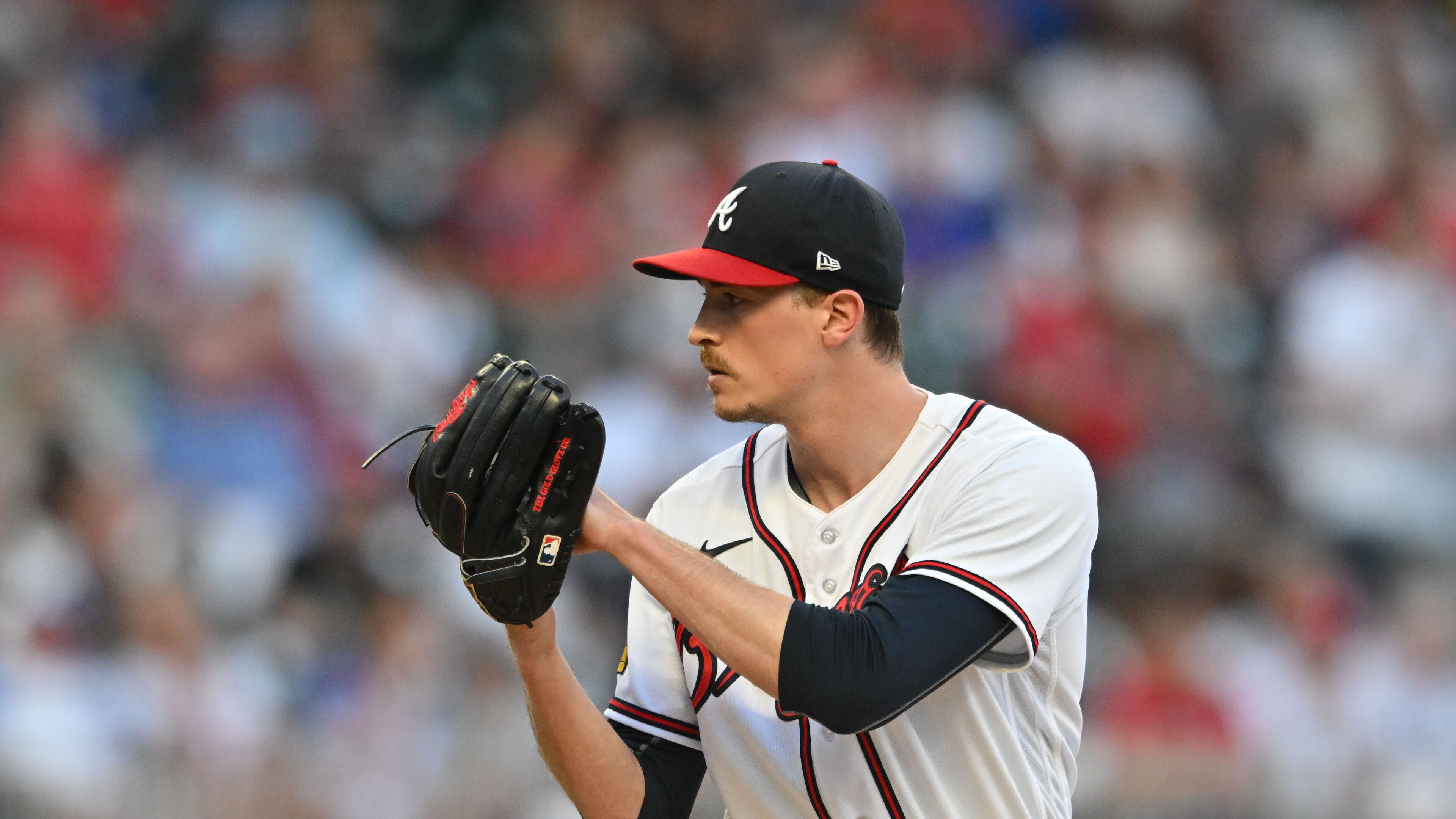 Braves pitcher Max Fried (54) throws a pitch against the St. Louis Cardinals during the first inning at Truist Park, Thursday, September 7, 2023, in Atlanta. (Hyosub Shin / Hyosub.Shin@ajc.com)