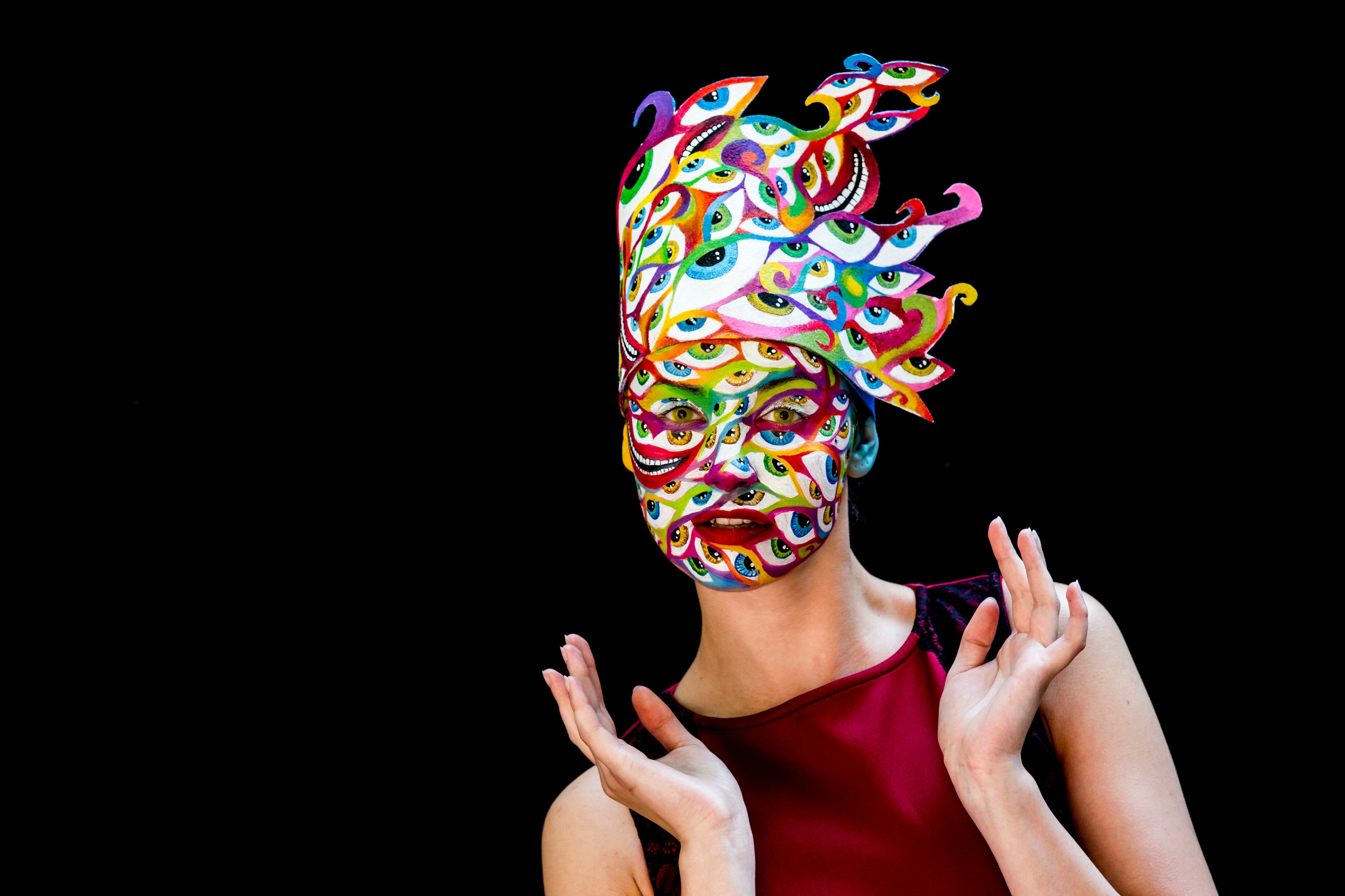 POERTSCHACH AM WOERTHERSEE, AUSTRIA - JULY 04: A model poses for a picture during the World Bodypainting Festival 2015 on July 4, 2015 in Poertschach am Woerthersee, Austria. (Photo by Jan Hetfleisch/Getty Images)