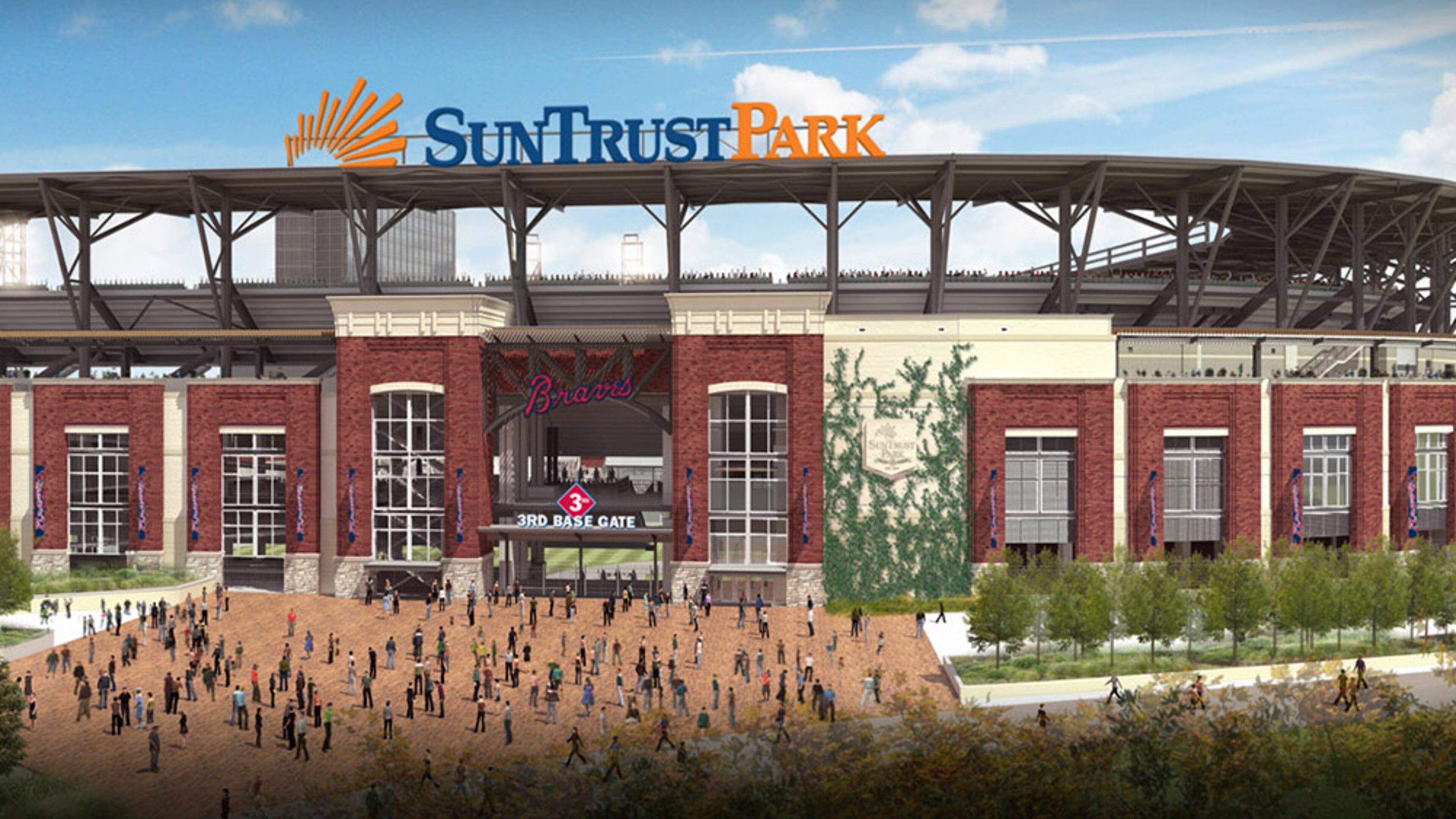 The 41,500-seat SunTrust Park in Cobb County is set to open for the 2017 season.