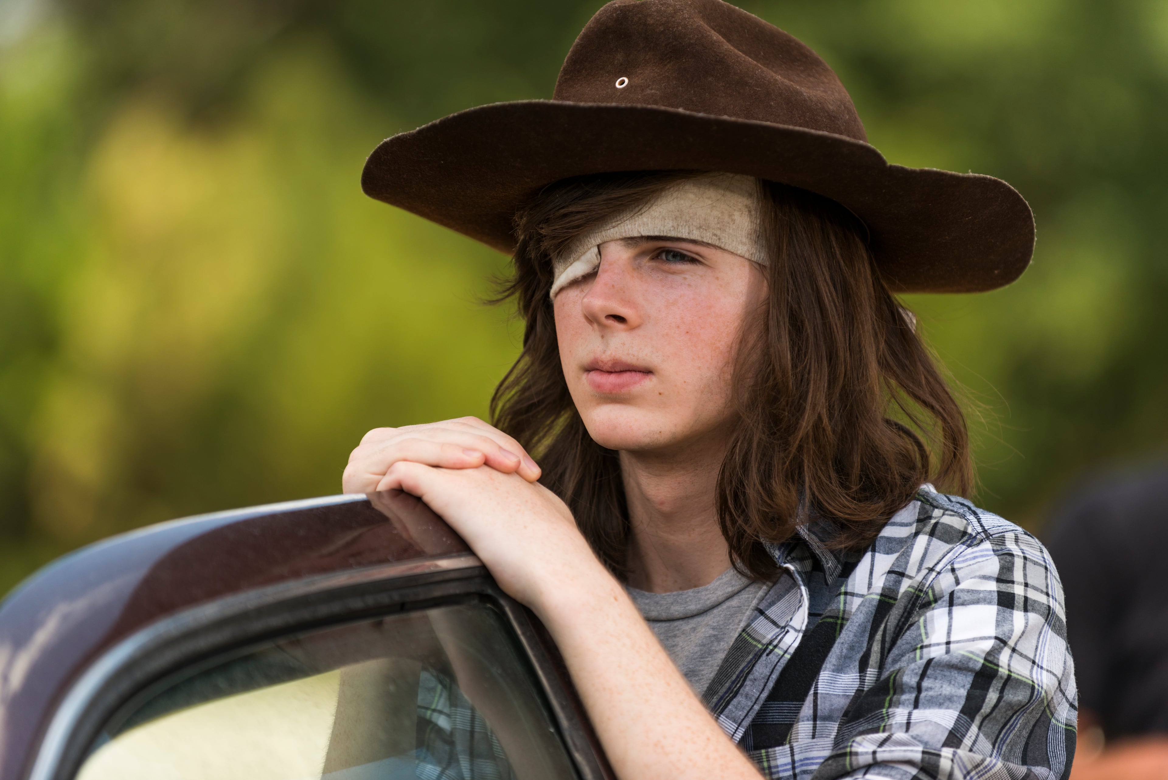 Chandler Riggs as Carl Grimes - The Walking Dead _ Season 7, Episode 5 - Photo Credit: Gene Page/AMC