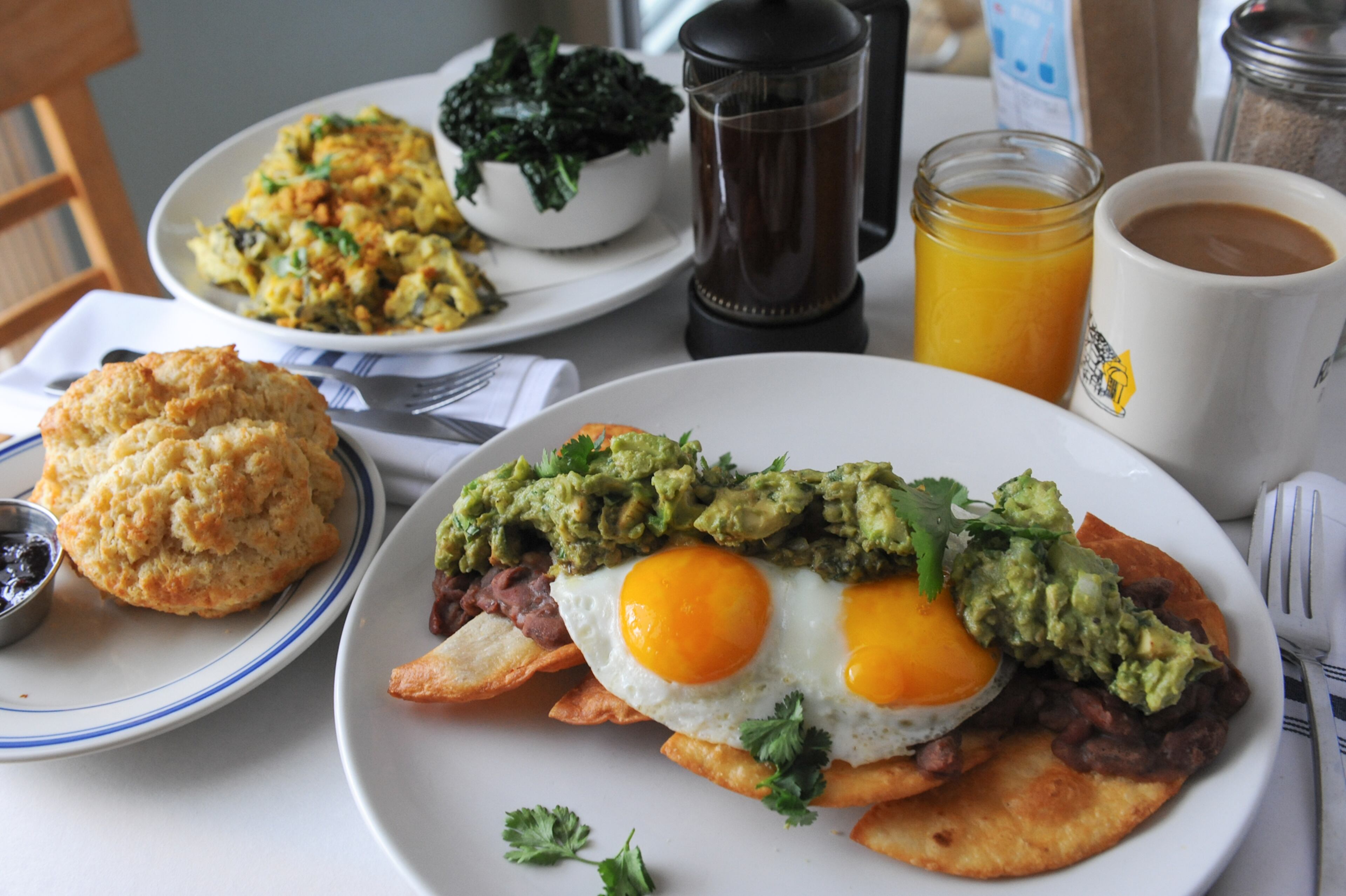 "Every time I go there, I feel like I’m trying something different," said Parkhurst about Buttermilk Kitchen, his family's go-to breakfast spot. "We usually try to get a lot of things for the table and share."