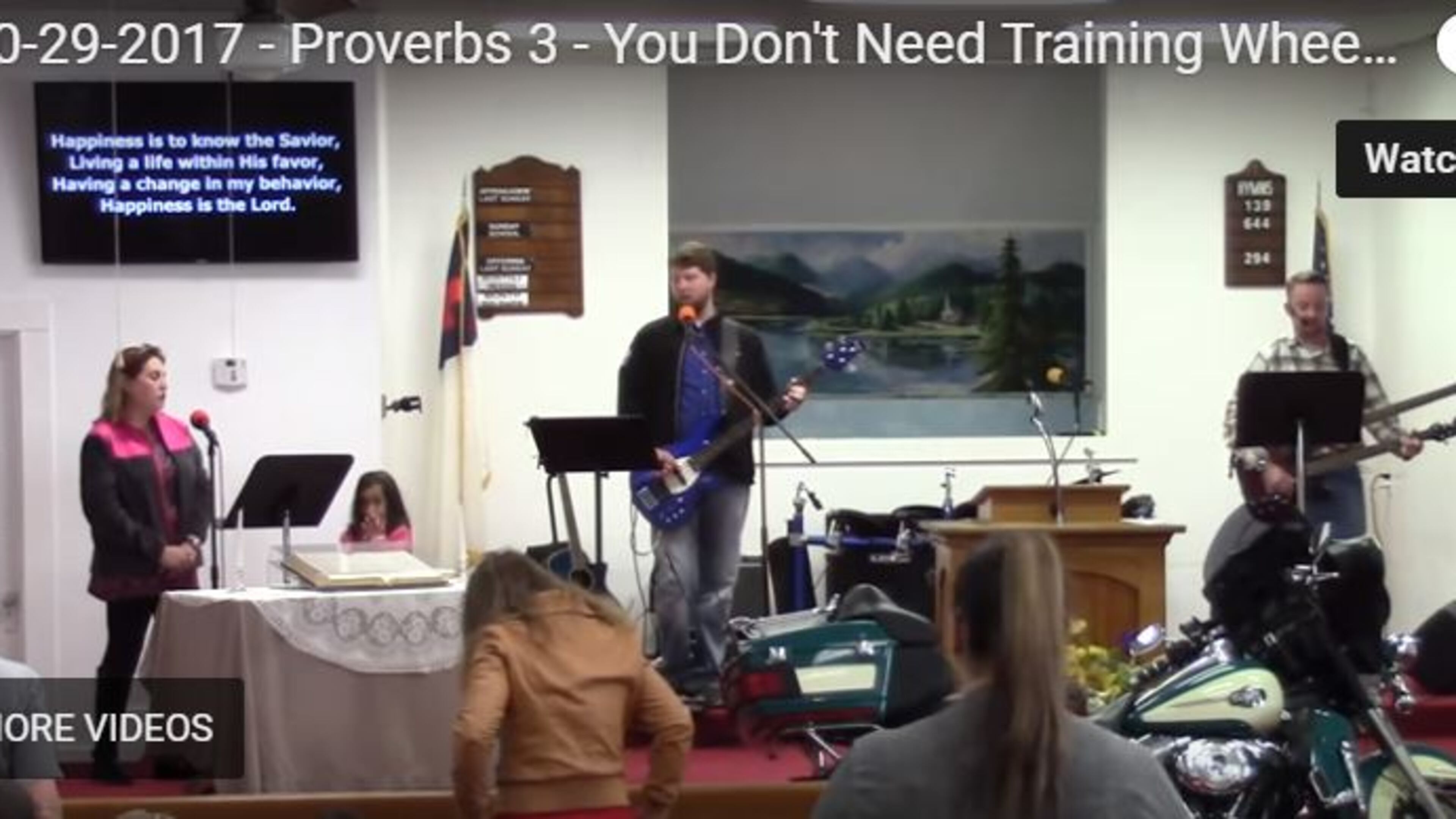 An image taken from the YouTube page of First Baptist Church of Sutherland Springs, Texas, the scene of a mass shooting that left dozens dead.