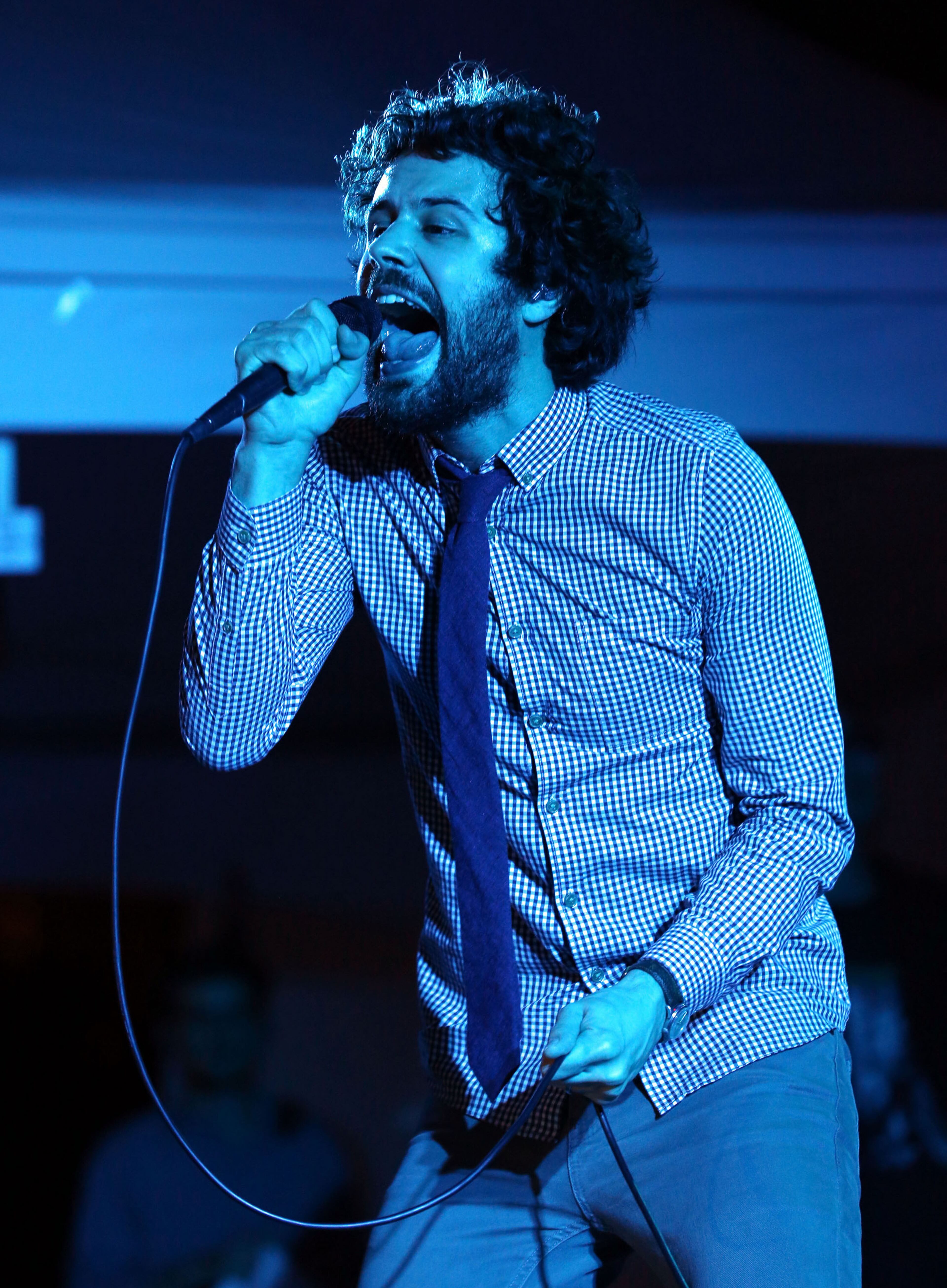 Michael Angelakos of Passion Pit performs.