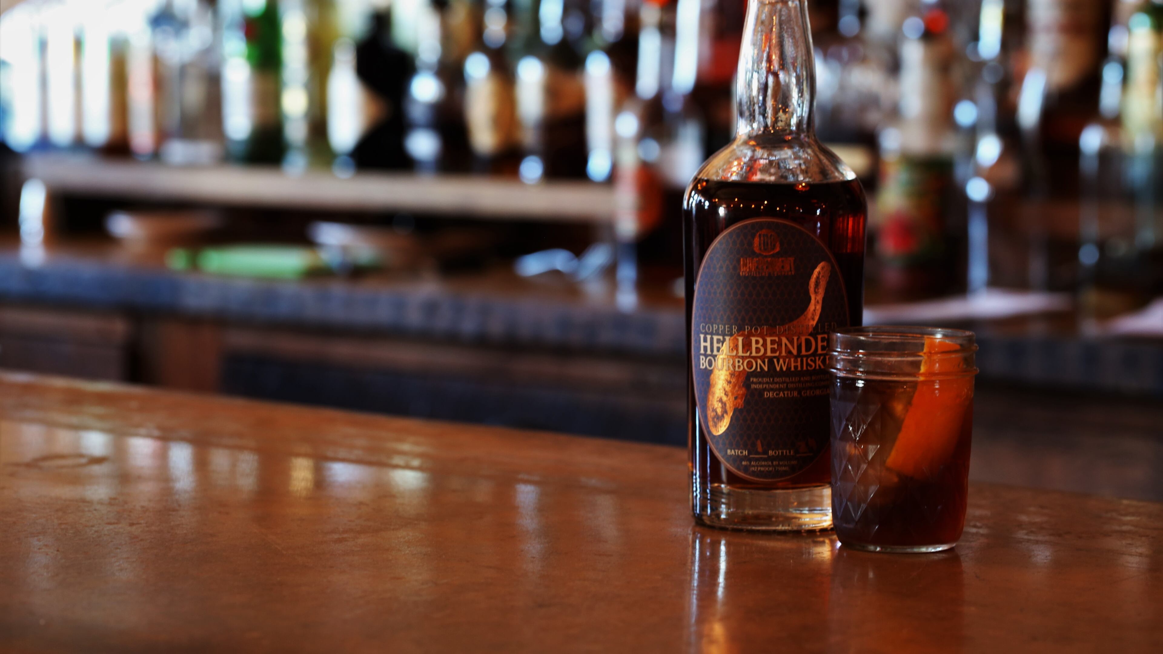 The Old Fashioned at Southbound uses Independent Distilling Co.'s new Hellbender bourbon. Photo by Julie Hunter Photography.