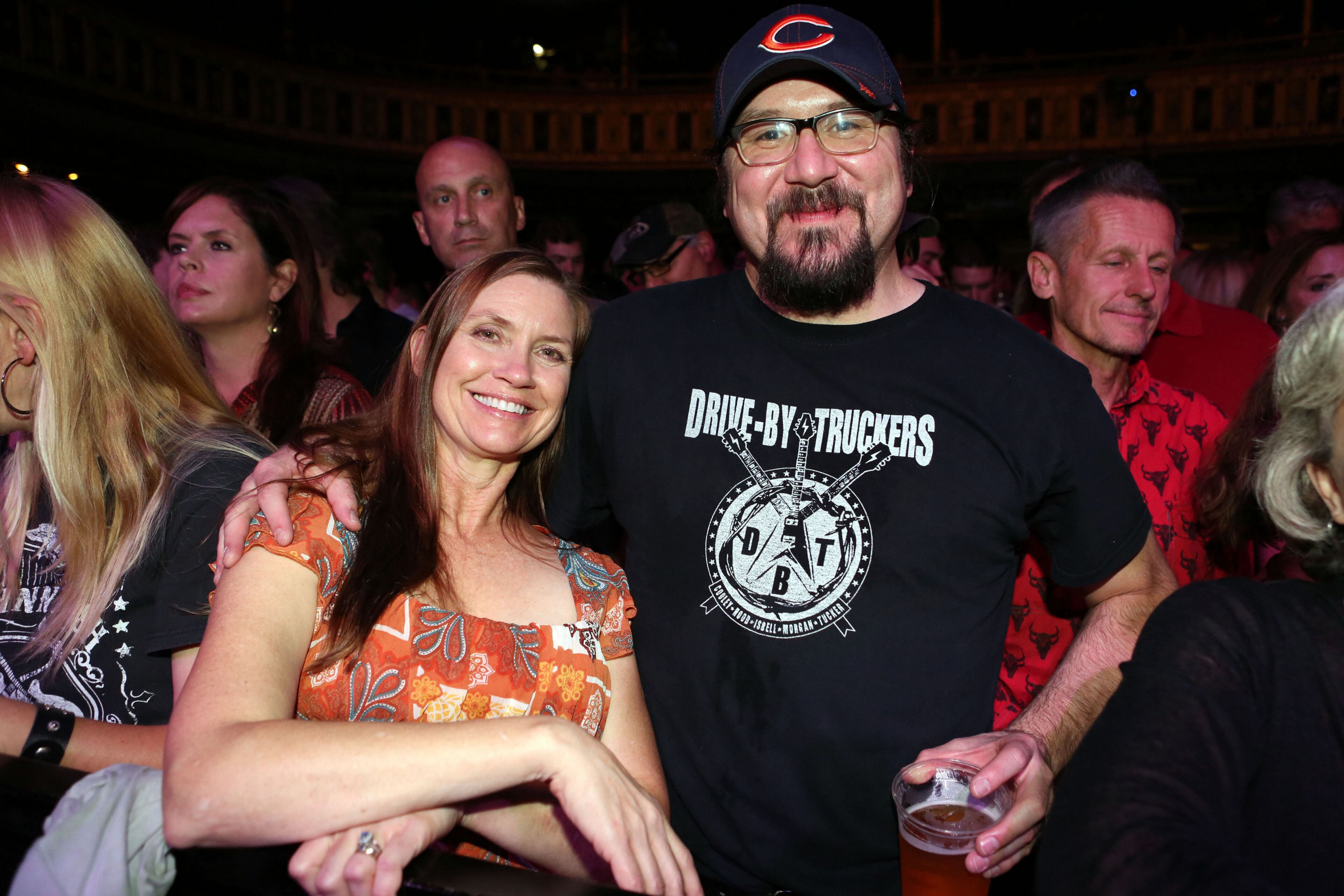 Lisa-Marie and Barney Whiteman traveled from Great Falls, Montana to see the Drive-By Truckers perform in Atlanta. The alternative country/Southern rock band based in Athens, jammed out at an energized, nearly full Tabernacle Friday night, October 10, 2014.
